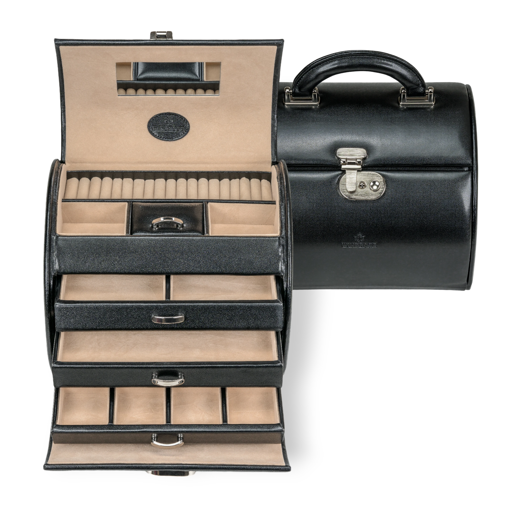 Jewelry case Merino / black