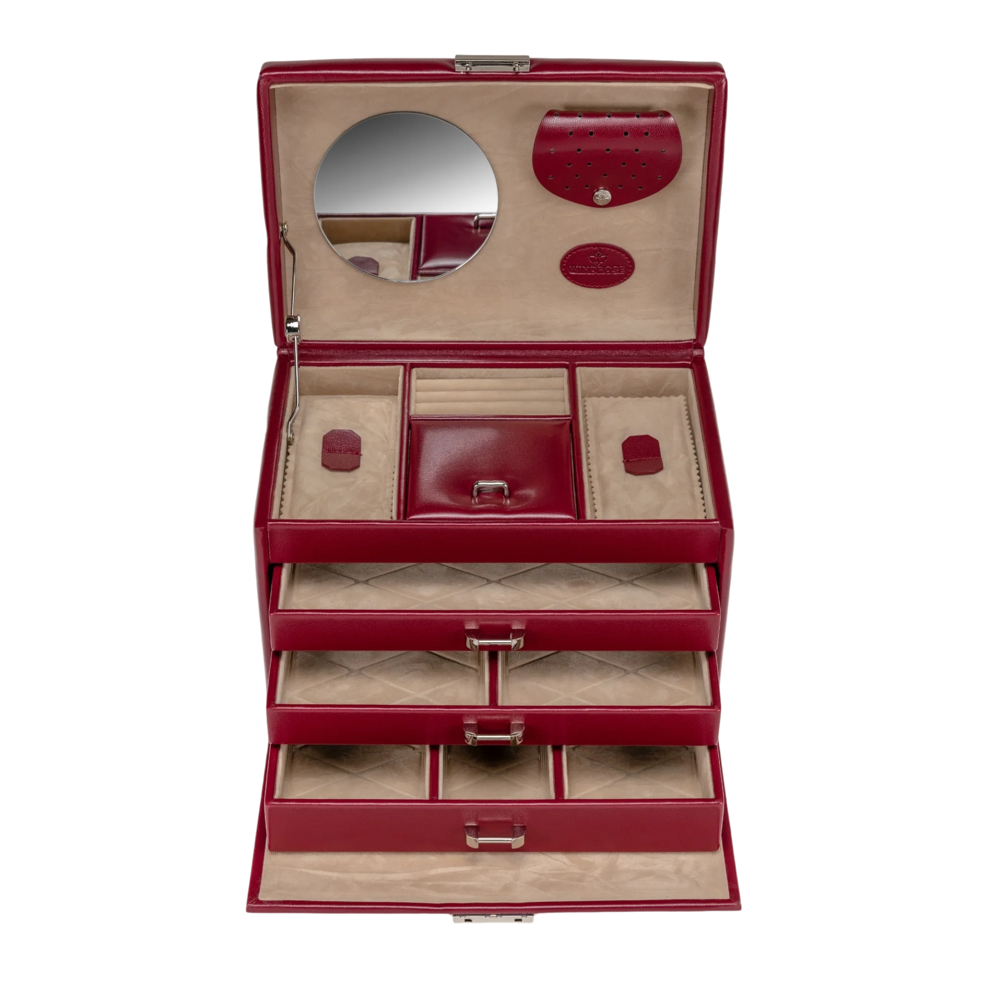 Merino / red jewelry case