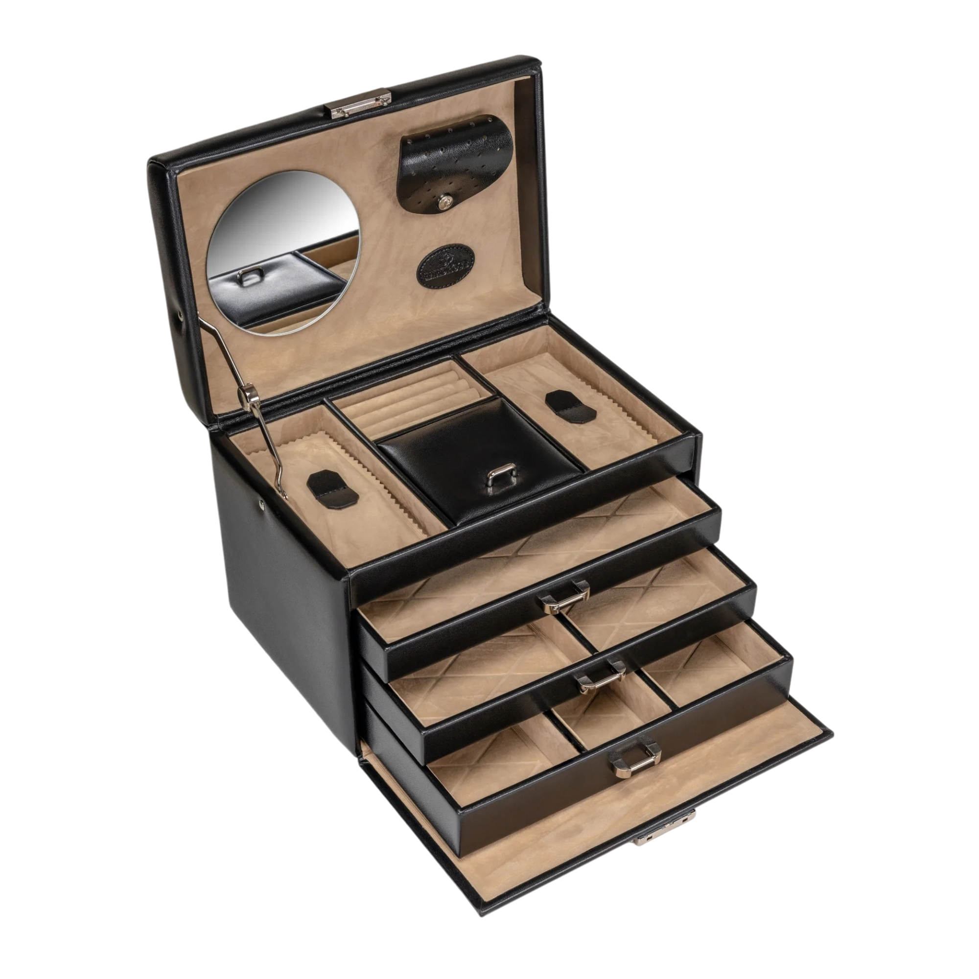 Jewelry case Merino / black