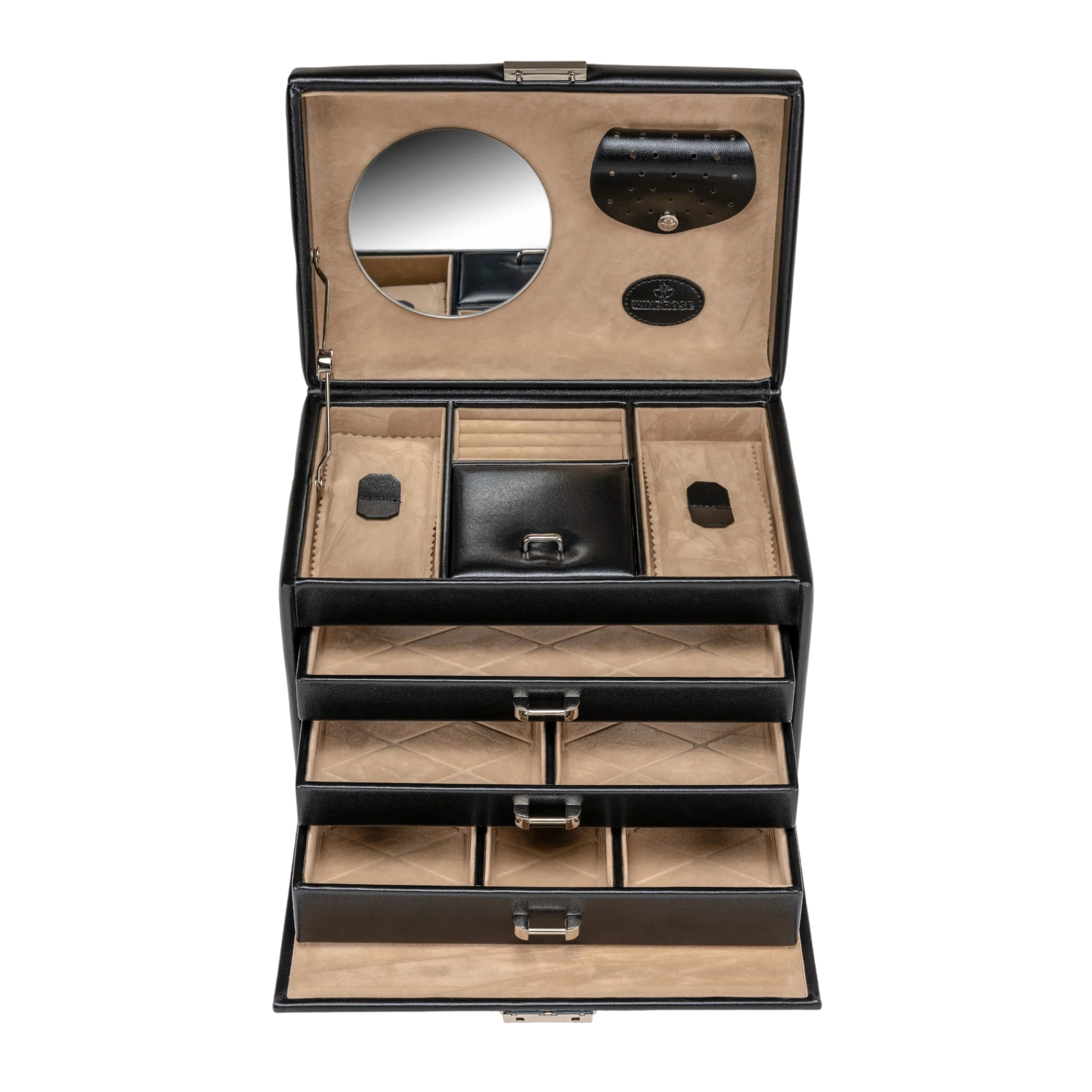 Jewelry case Merino / black