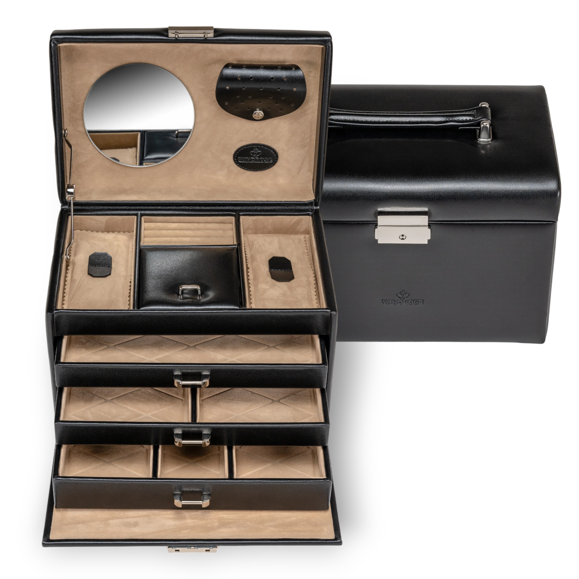 Jewelry case Merino / black