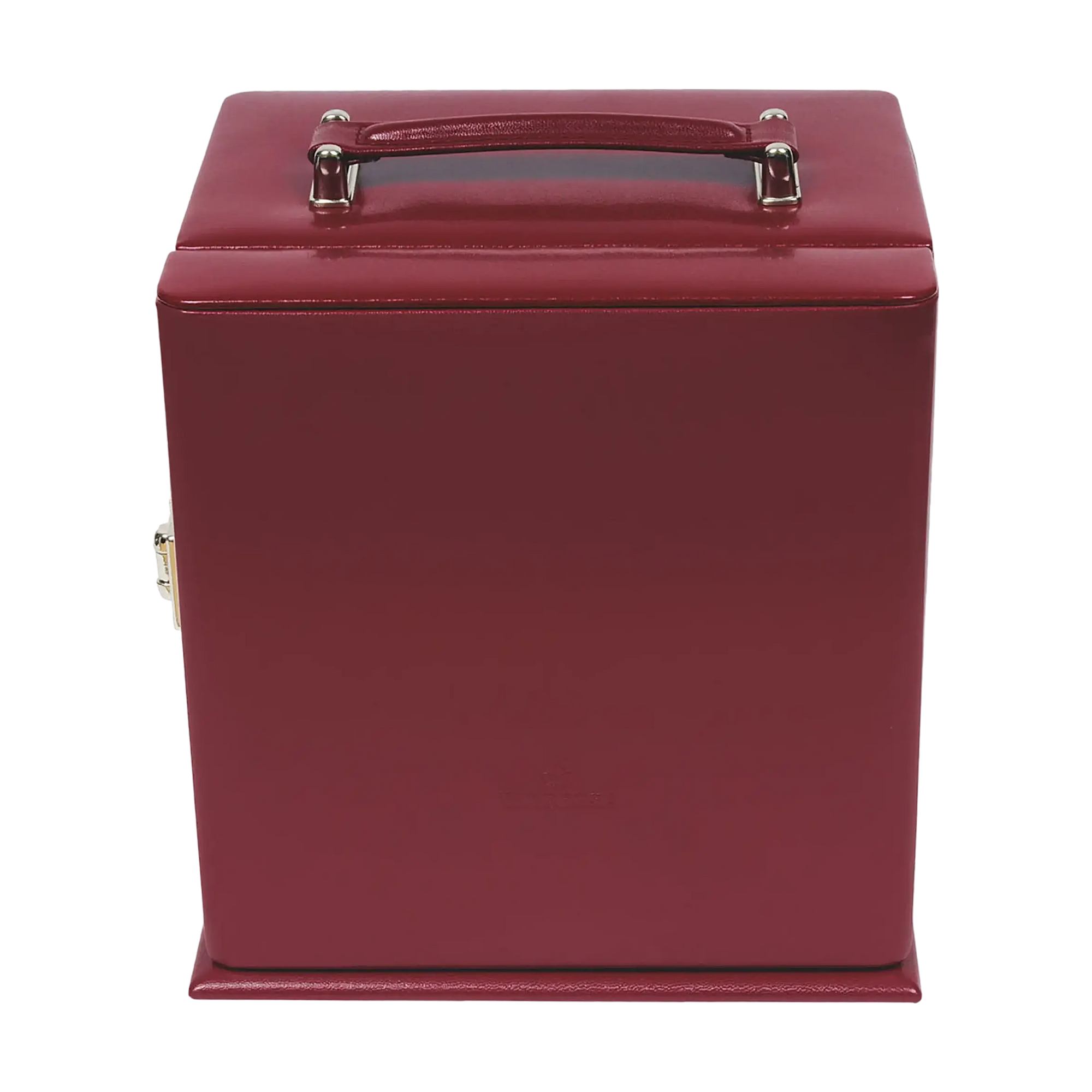 Jewelry case with integrated jewelry bag Merino / red