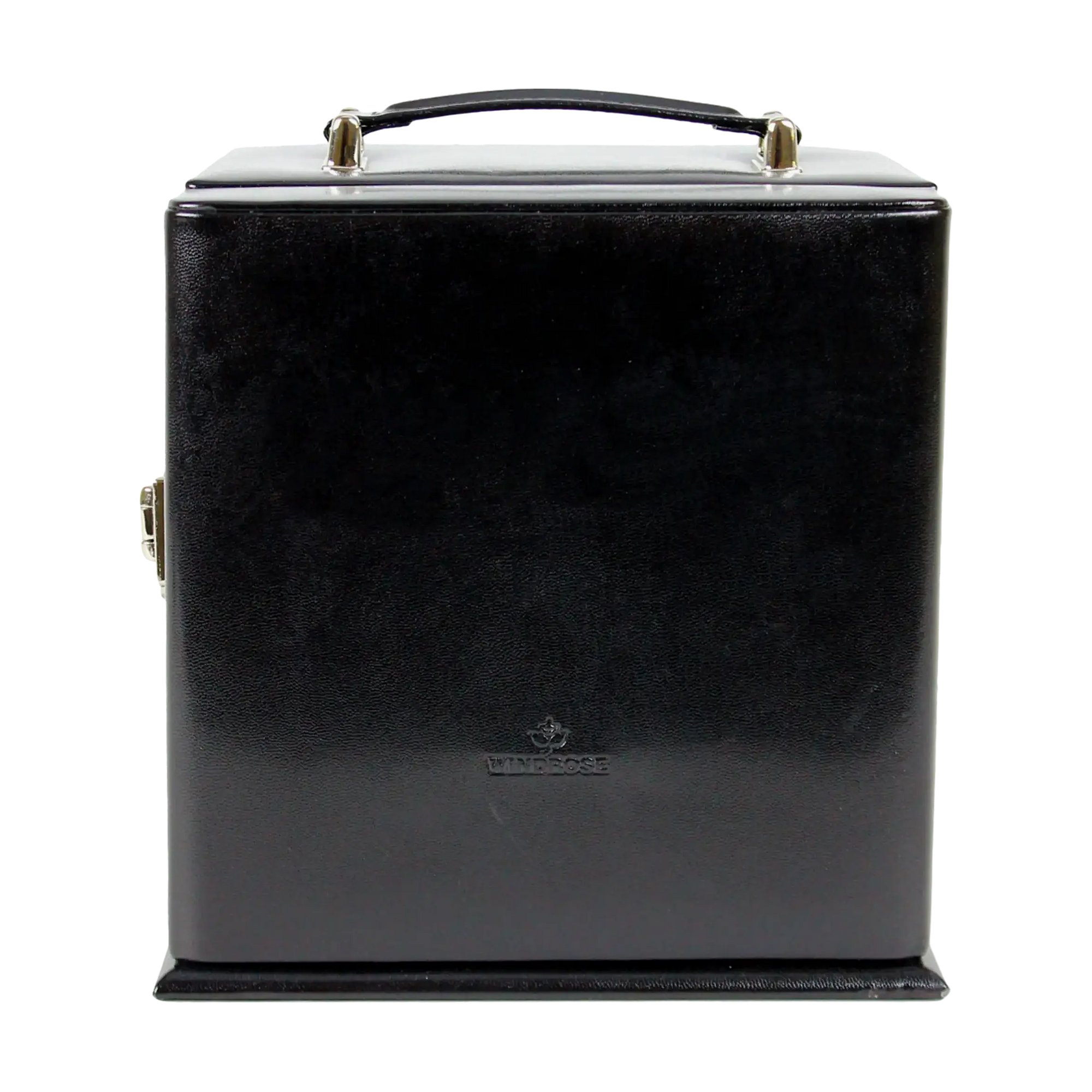 Jewelry case with integrated jewelry bag Merino / black