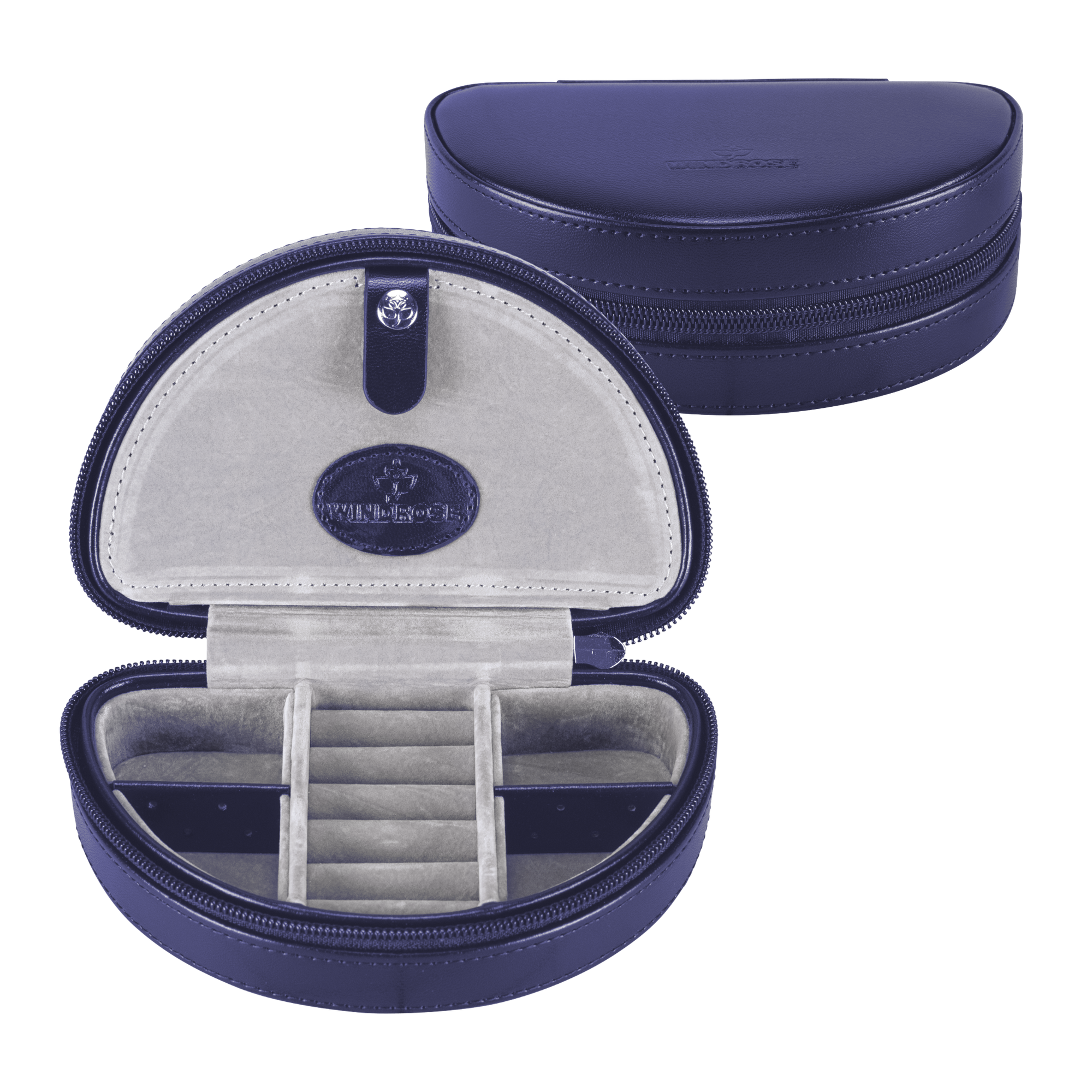 Caixa para jóias pequena com fecho Merino Moda / azul escuro