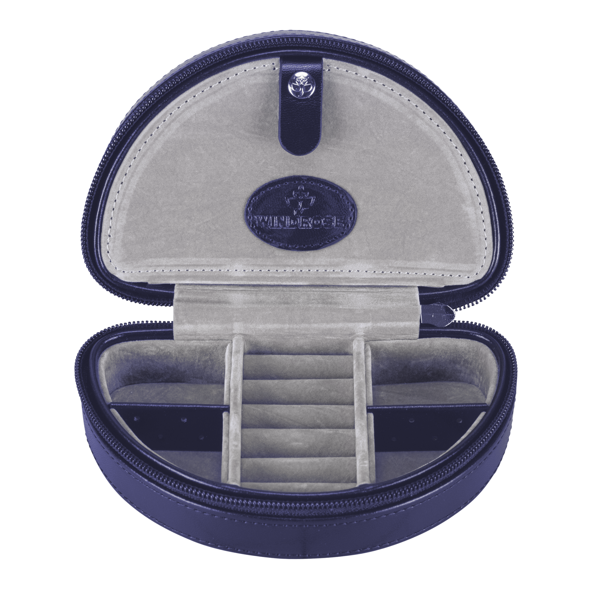 Caixa para jóias pequena com fecho Merino Moda / azul escuro