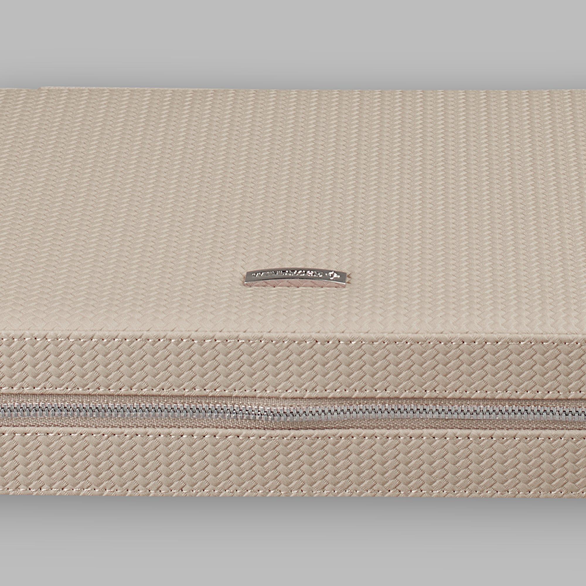 Boîte à bijoux zippée Corbello / taupe