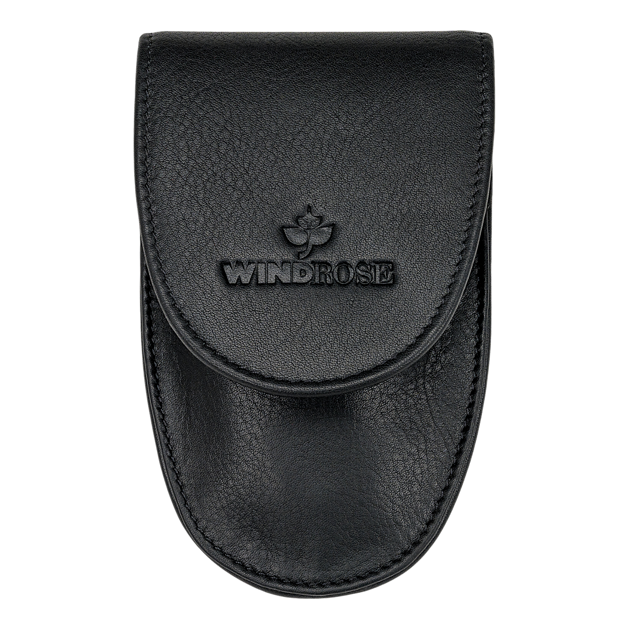 Estuche de manicura de 4 piezas napa / negro (cuero vacuno completo)