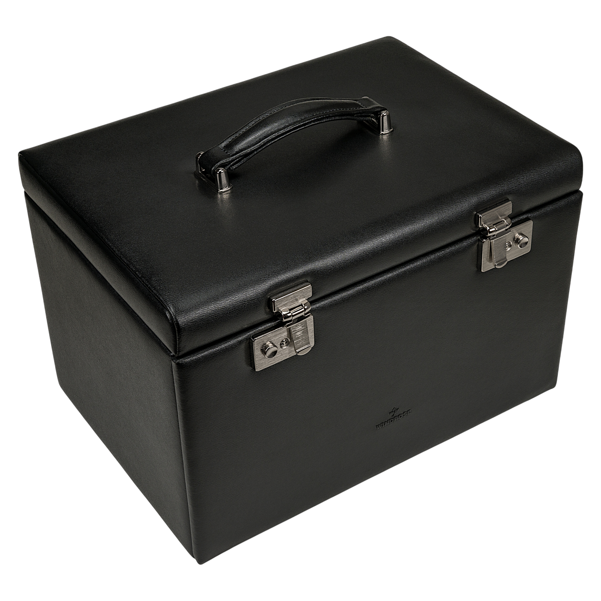 Estuche para joyas/relojes con inserción (puede utilizarse como estuche independiente) Ambiance / negro (cuero)