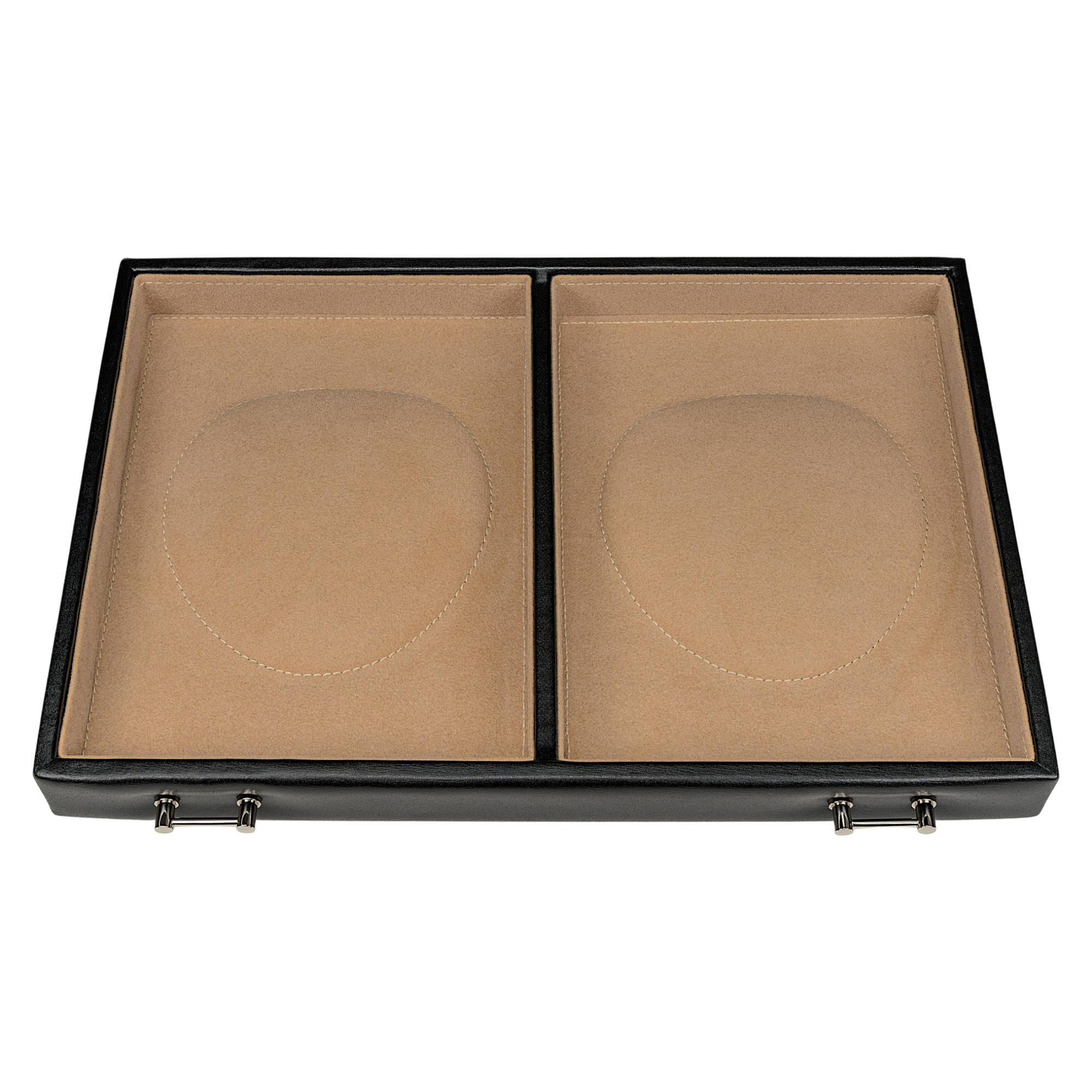 Estuche para joyas/relojes con inserción (puede utilizarse como estuche independiente) Ambiance / negro (cuero)