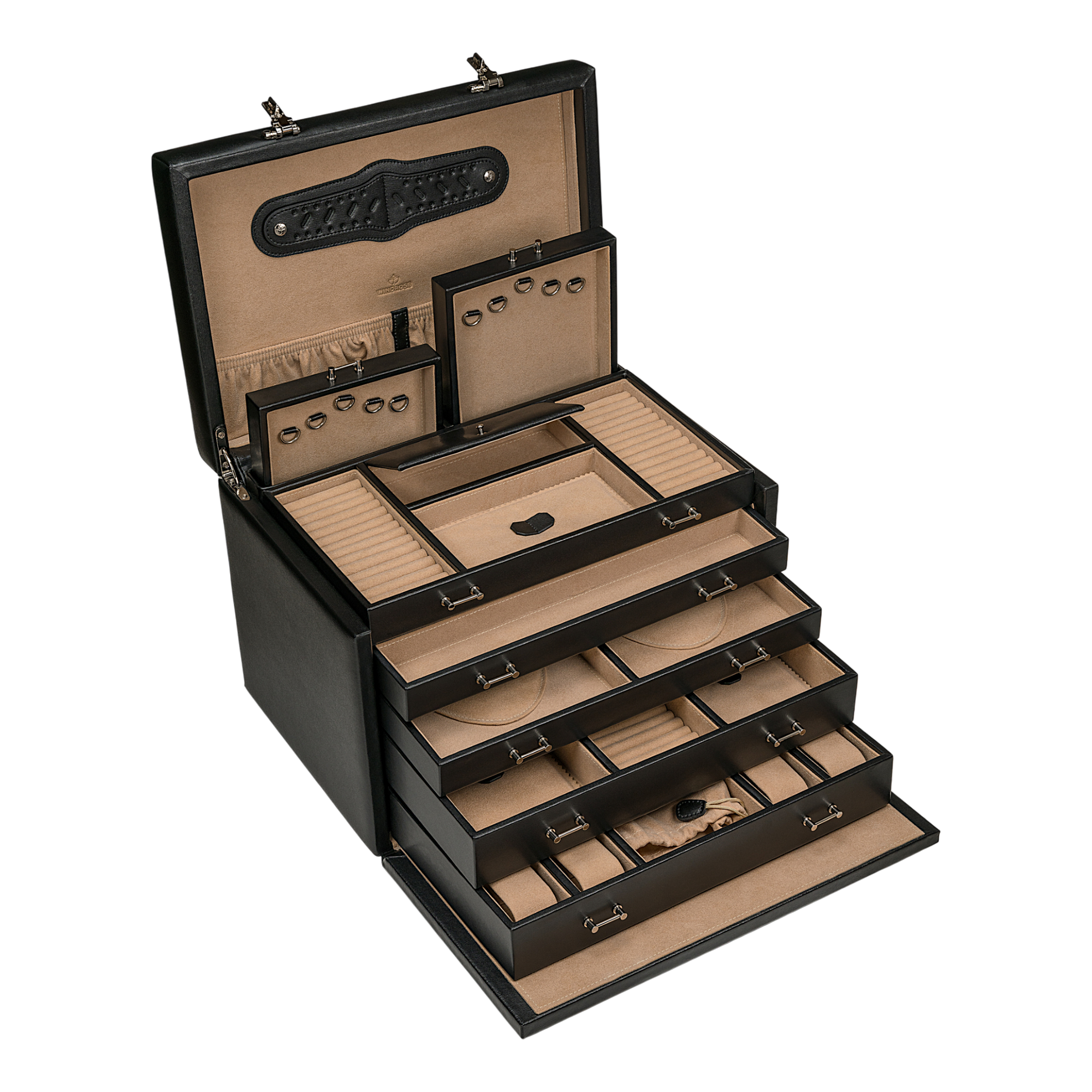 Ambiance jewelry / watch case / black (leather)