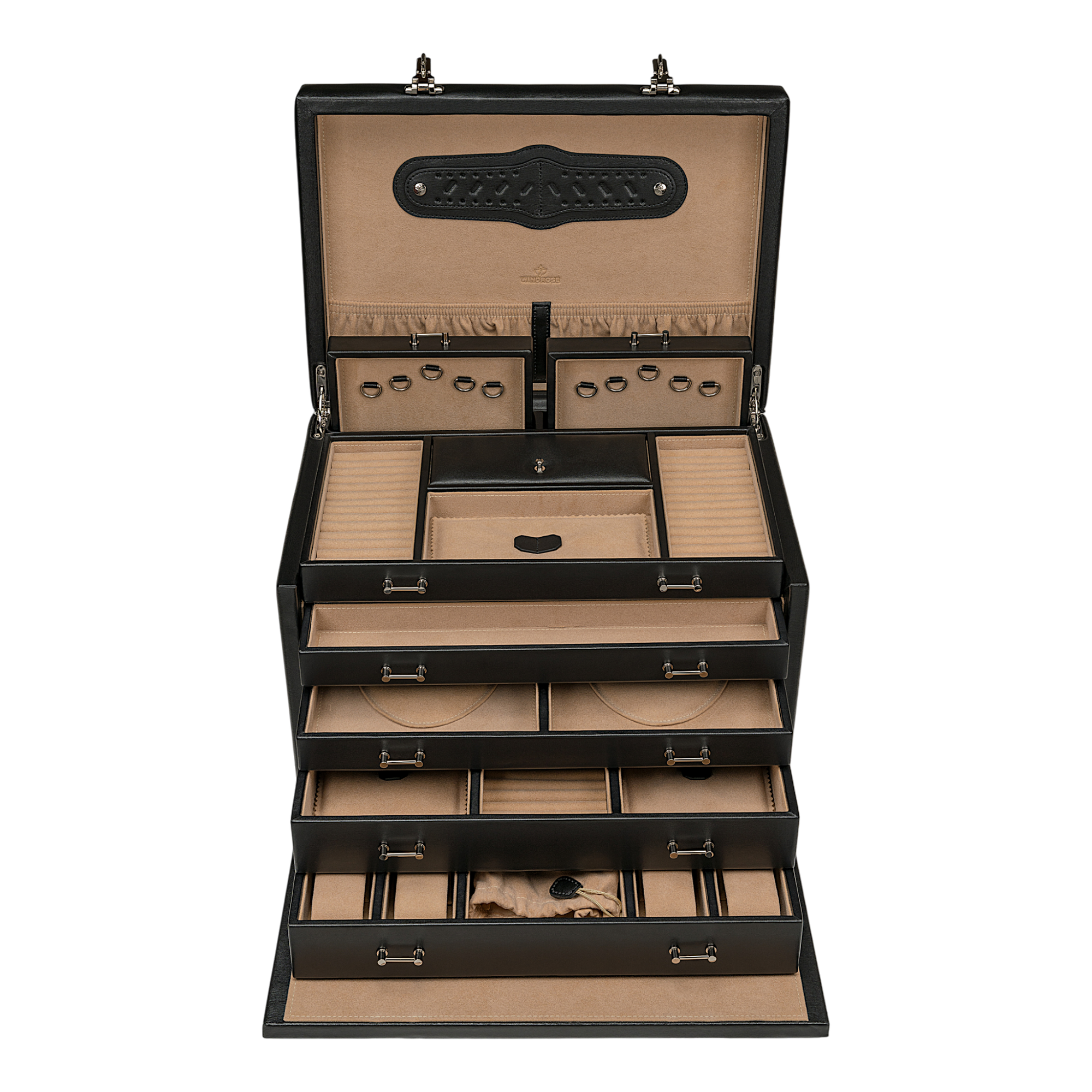 Ambiance jewelry / watch case / black (leather)