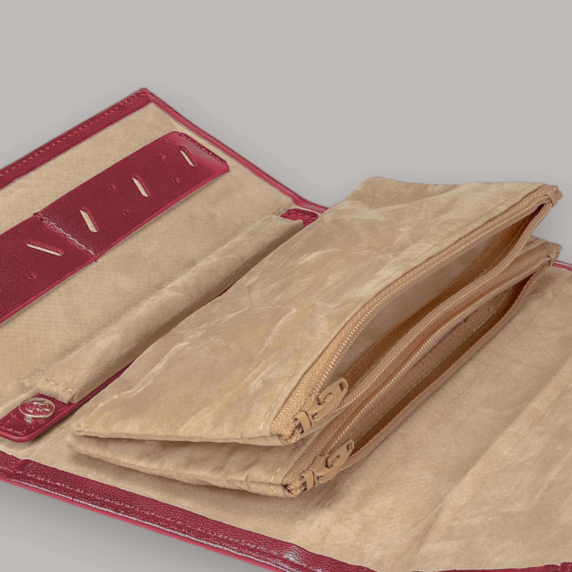 Merino / red jewelry bag