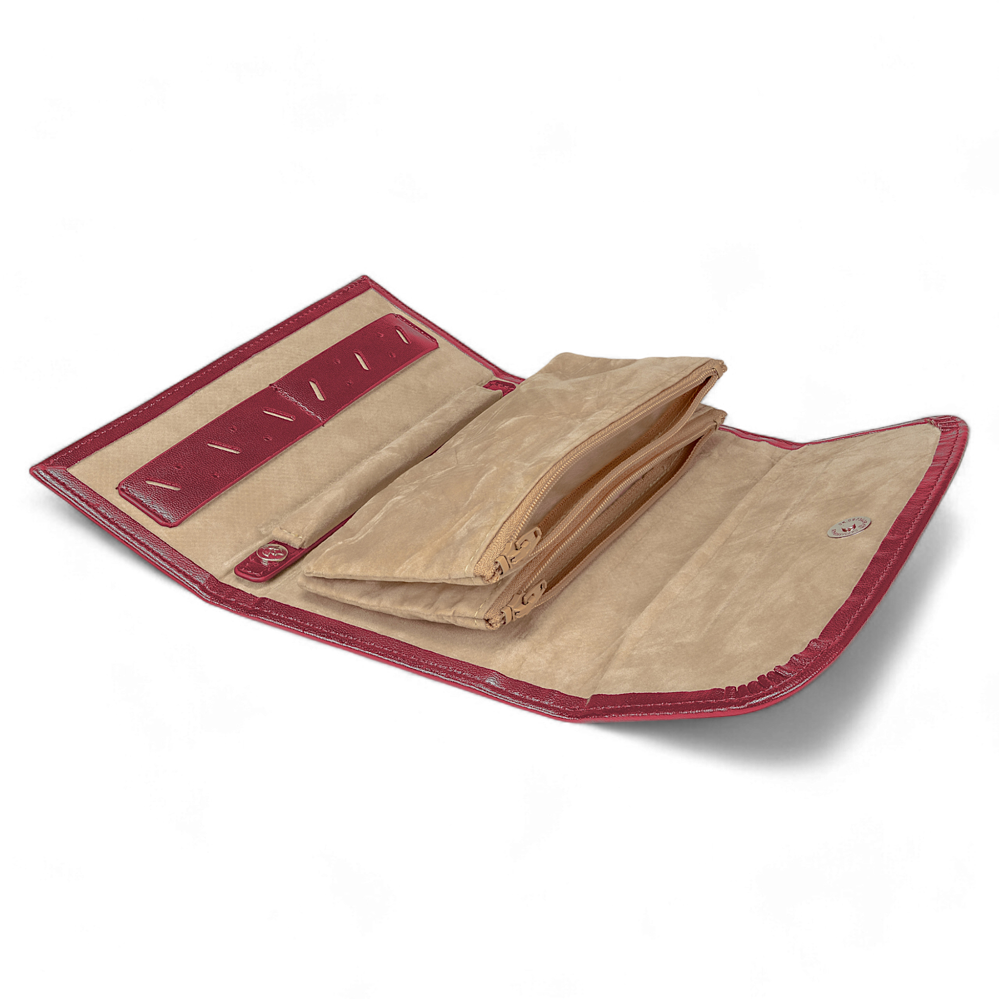 Merino / red jewelry bag