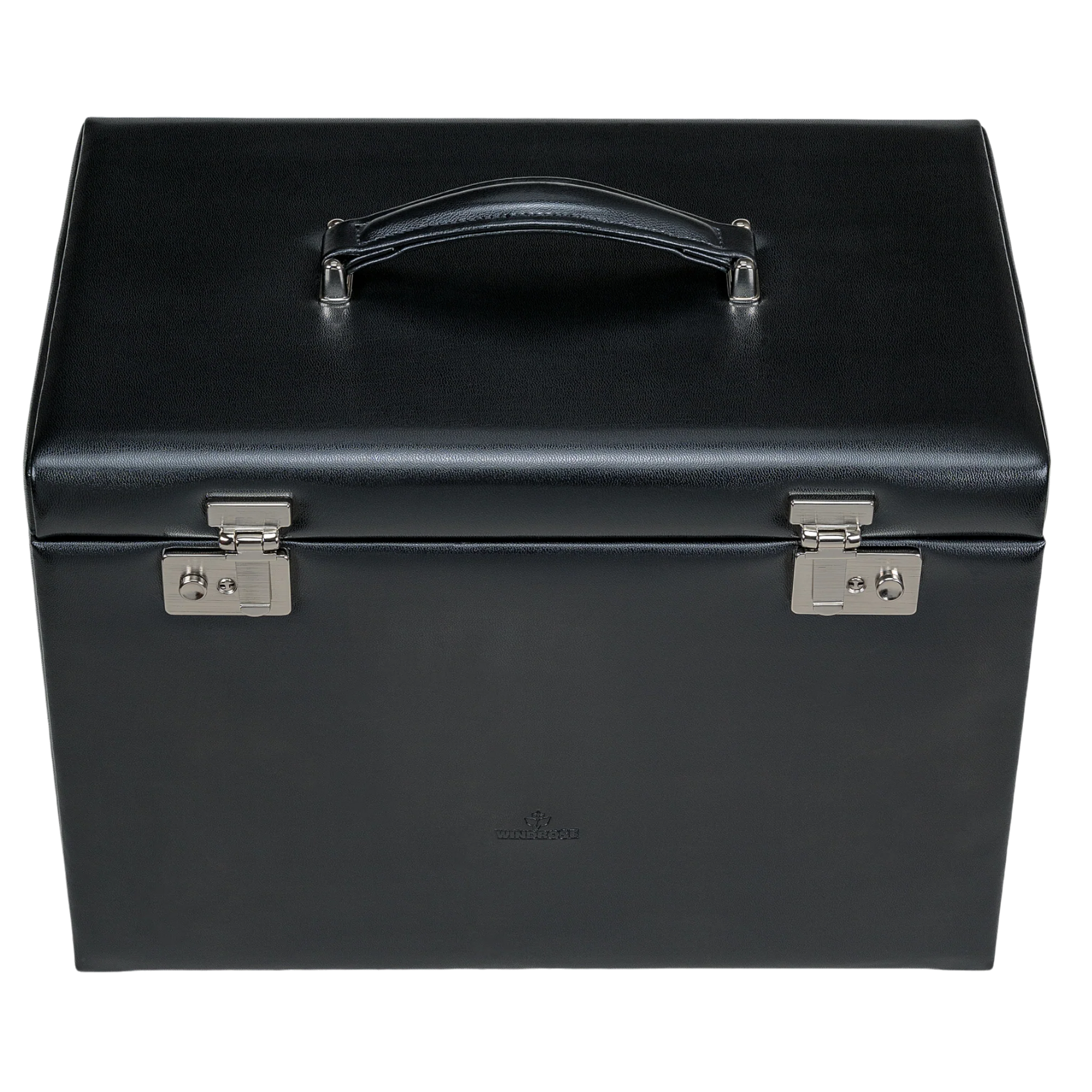 Jewelry case XXL with integrated jewelry bag Merino / black