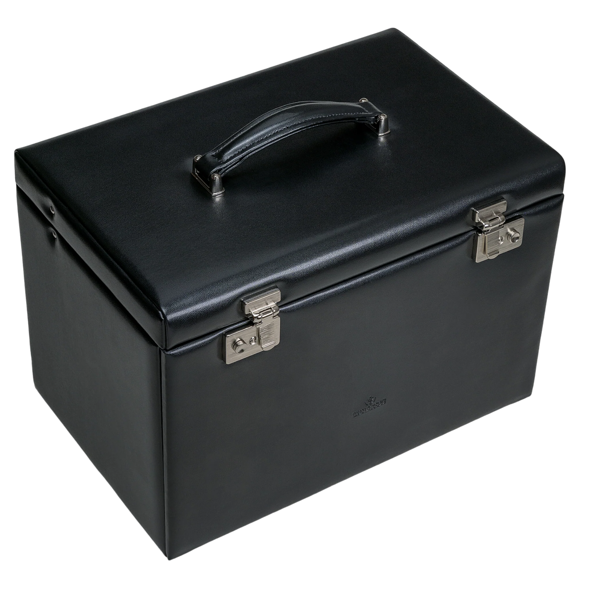 Jewelry case XXL with integrated jewelry bag Merino / black