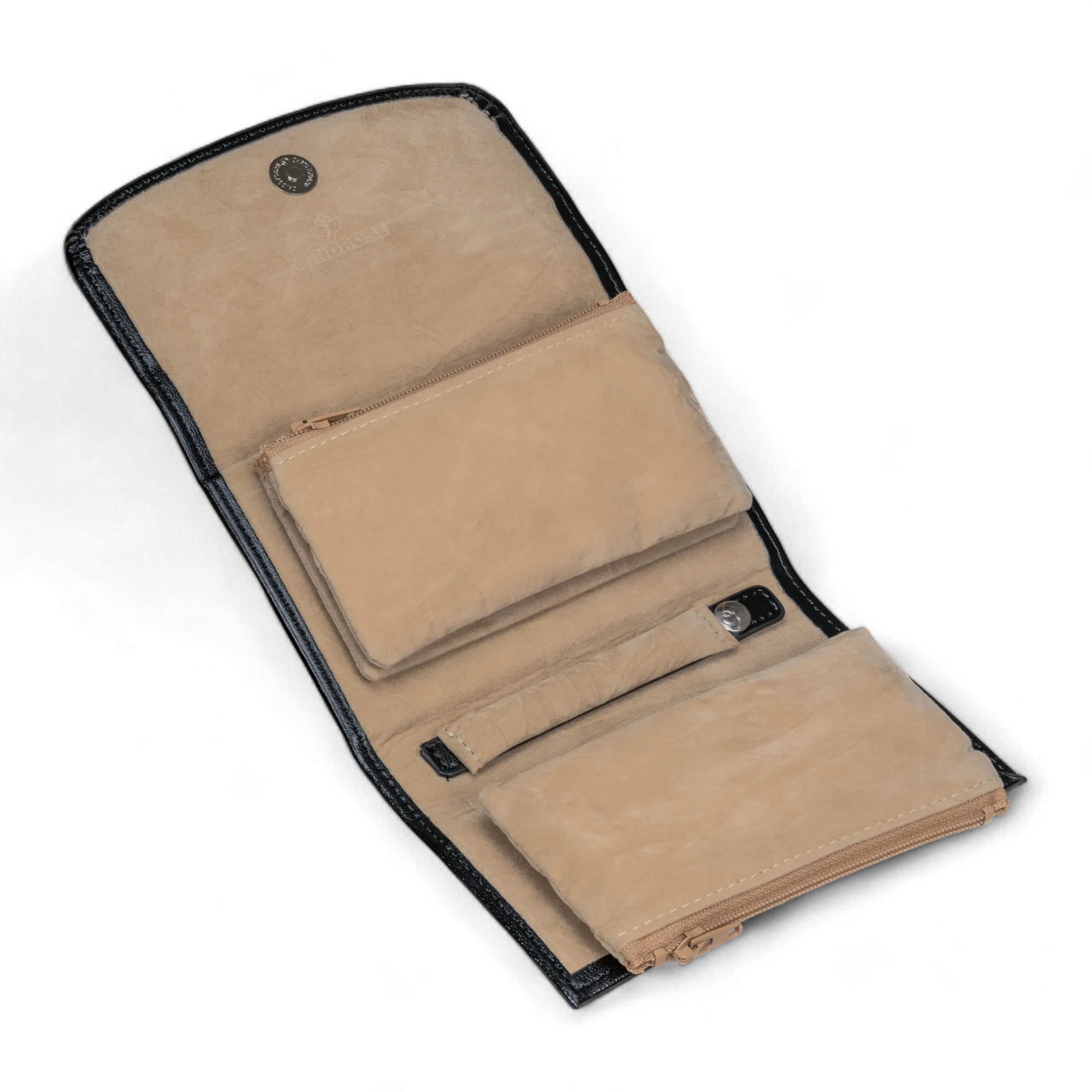 Jewelry case XXL with integrated jewelry bag Merino / black