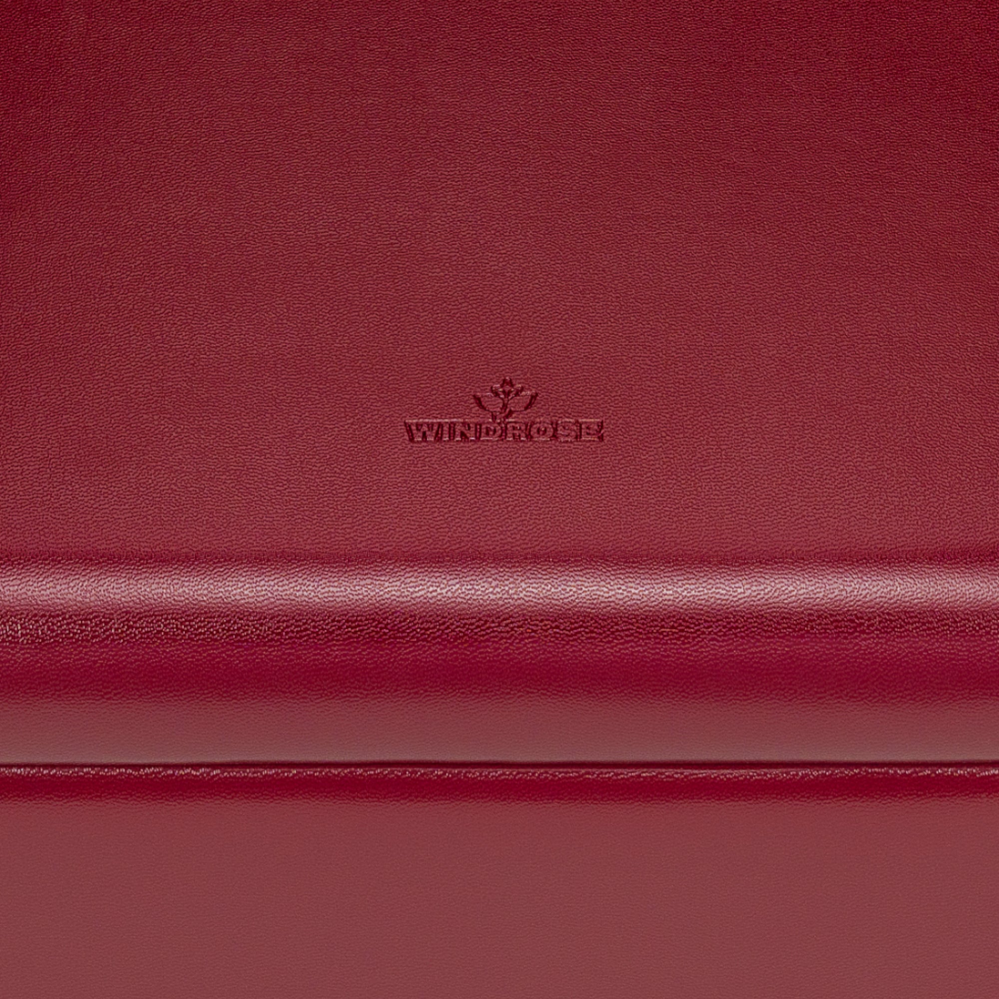 Charm box with 2 removable inserts Merino / red