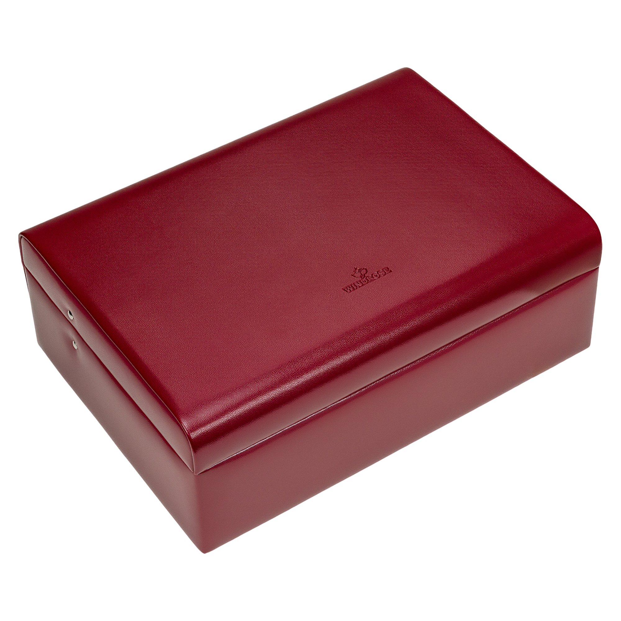 Charm box with 2 removable inserts Merino / red