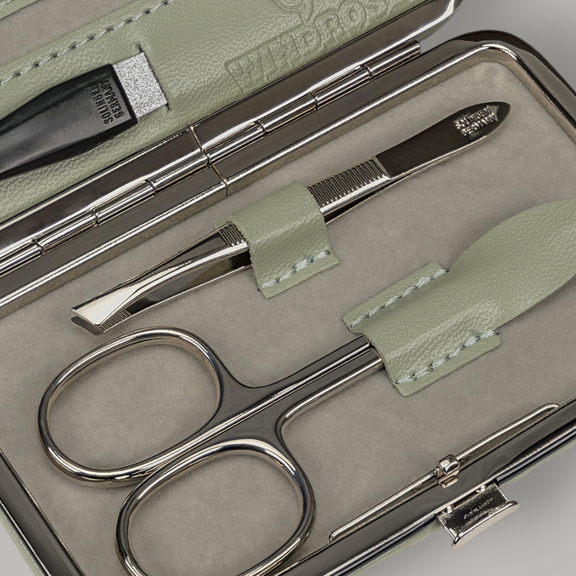 Estojo de manicura de 4 peças Merino Moda / sage