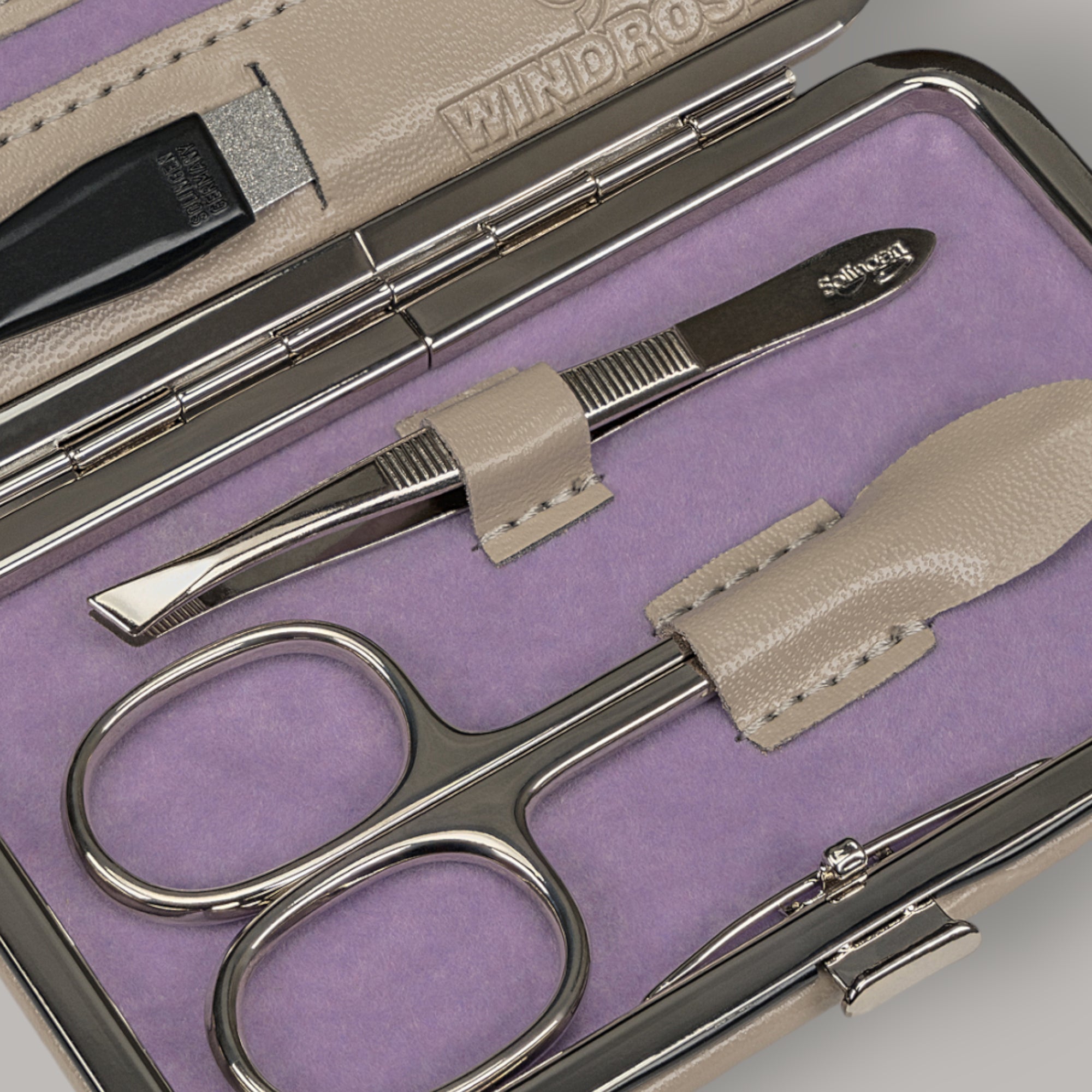 Estuche de manicura de 4 piezas Merino Moda / beige