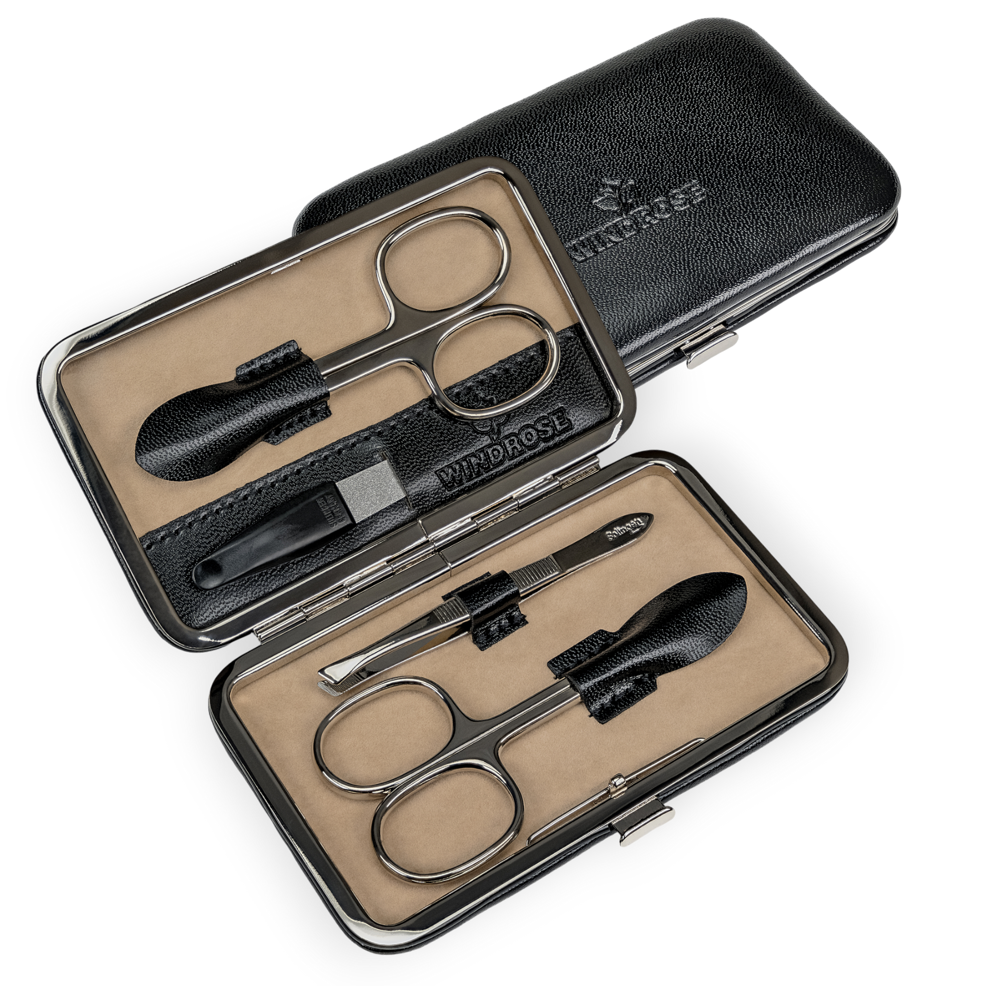 Estojo de manicura de 4 peças Merino / preto