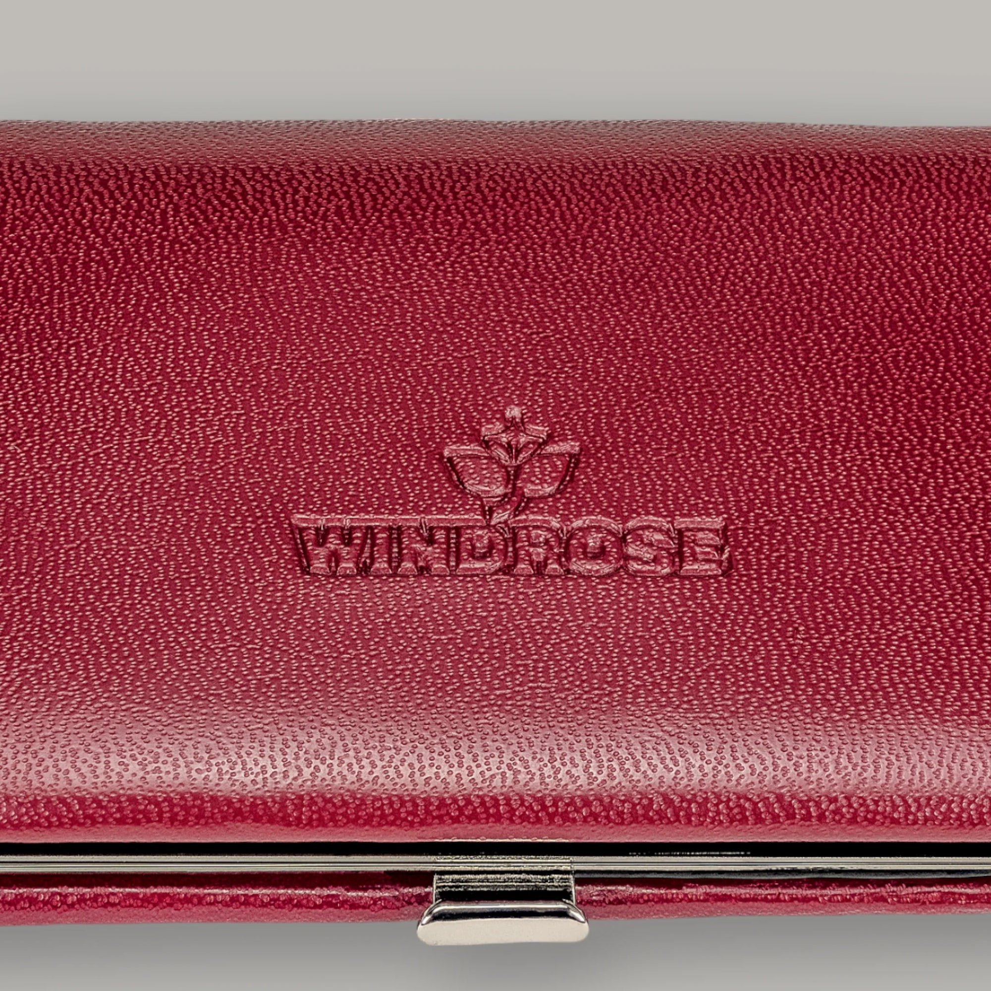 Astuccio per manicure 4 pezzi Merino / rosso