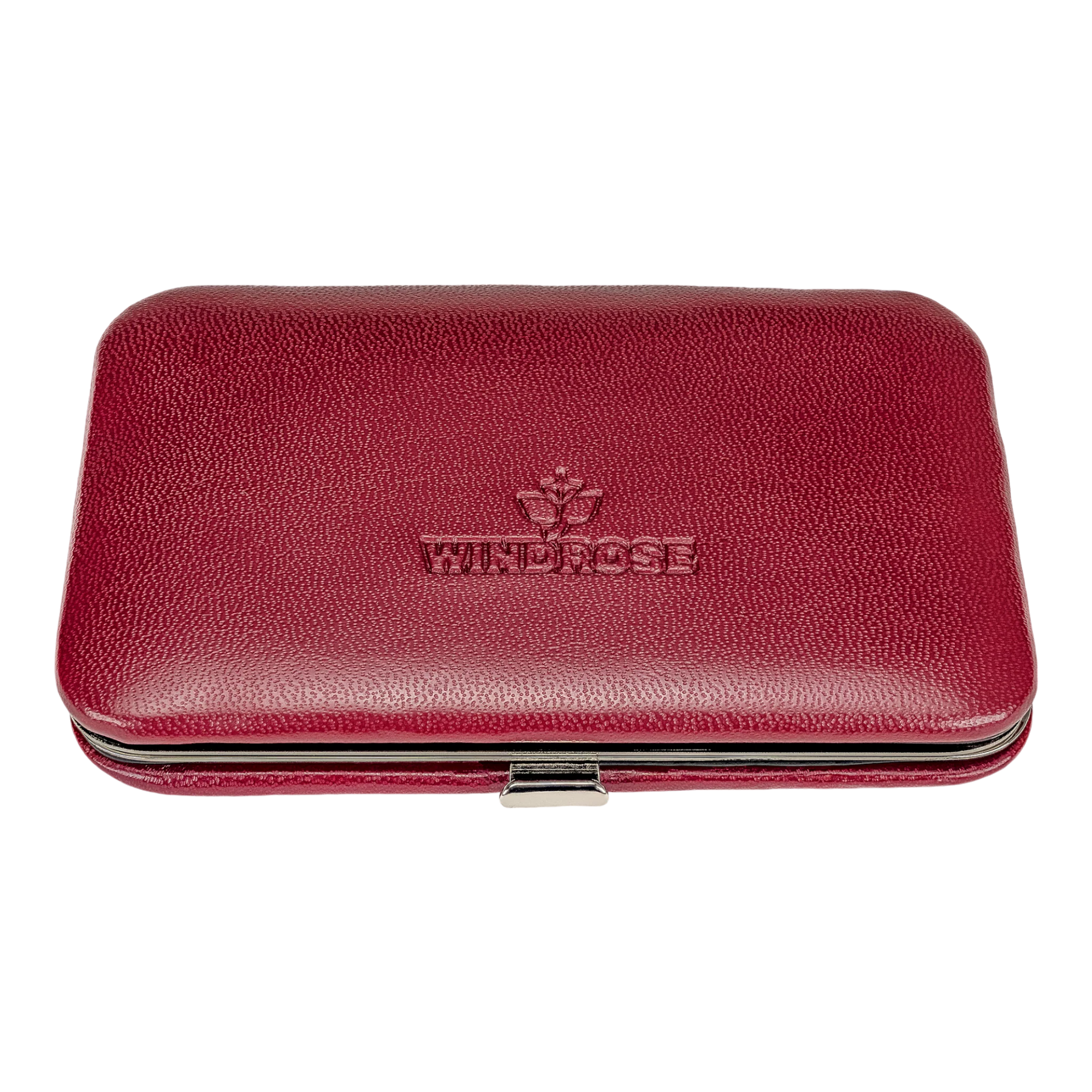 Astuccio per manicure 4 pezzi Merino / rosso