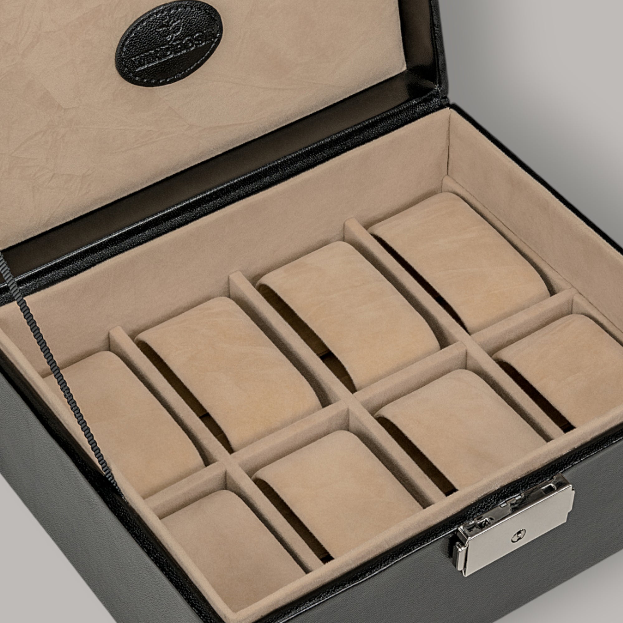Watch box Merino / black