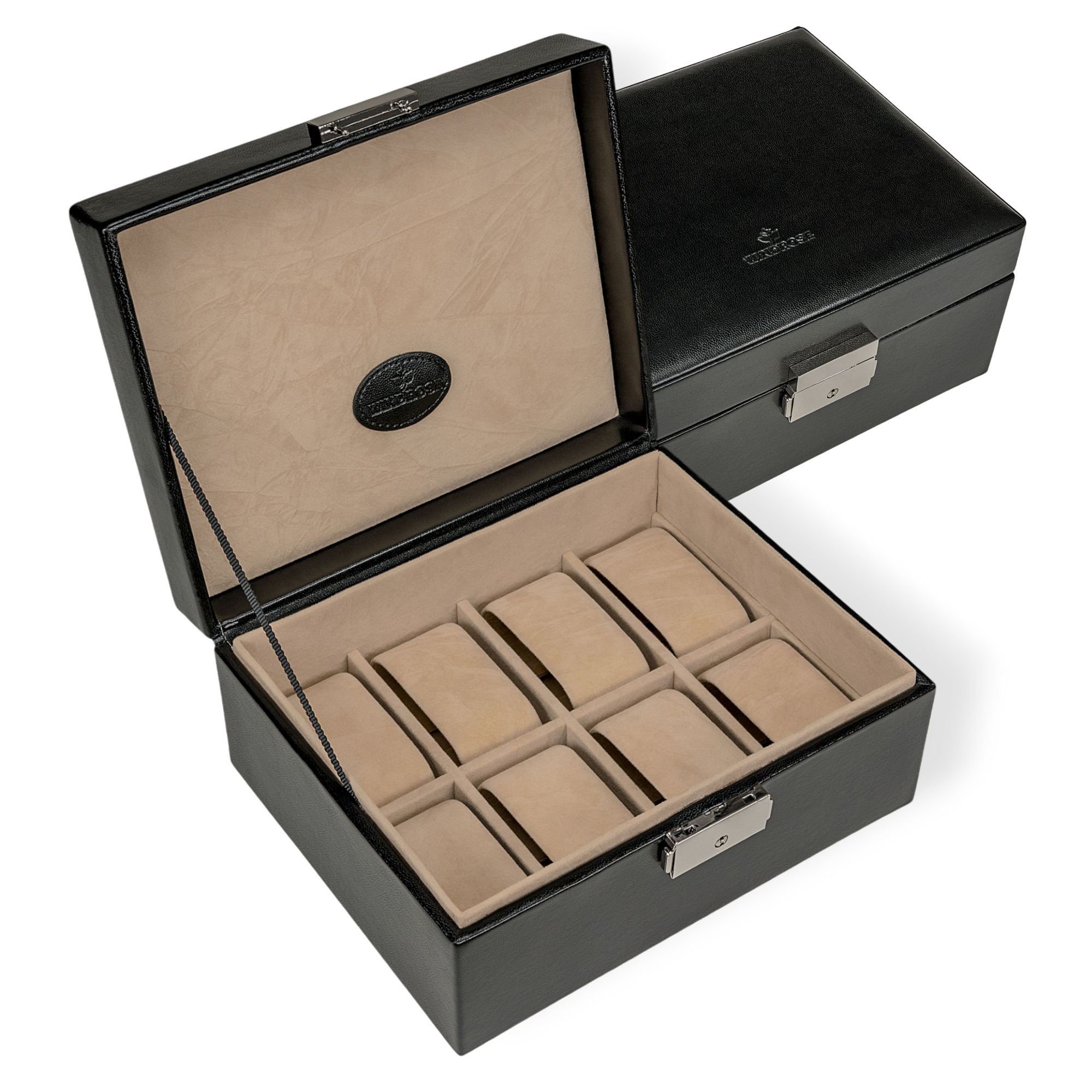 Watch box Merino / black
