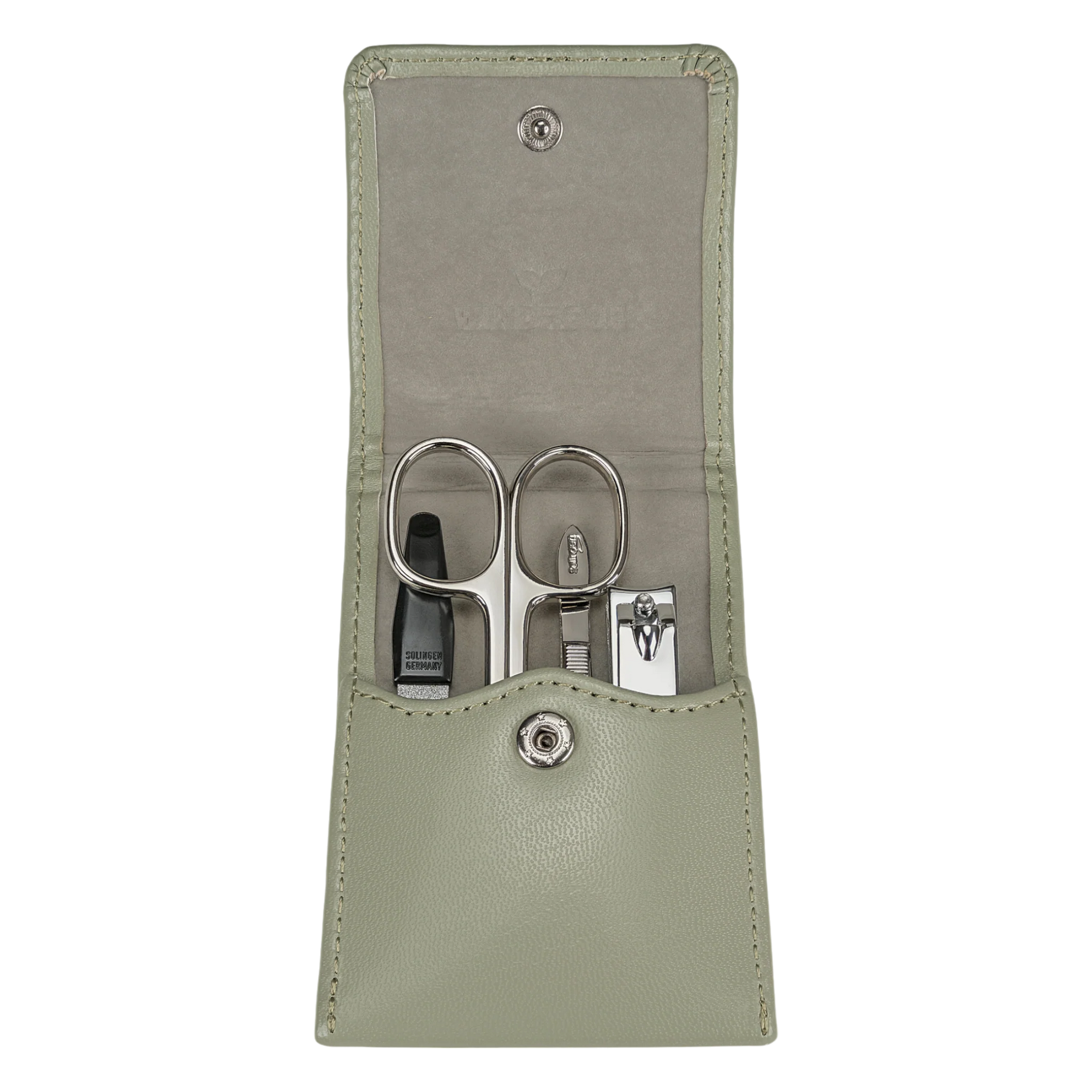 Estuche de manicura de 4 piezas Merino Moda / salvia