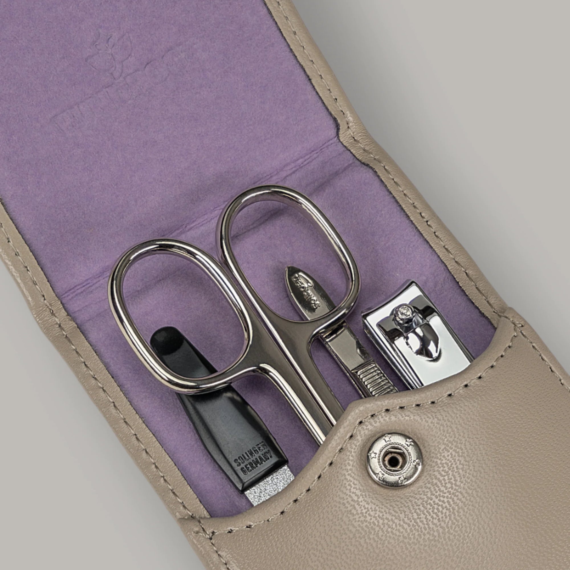 4-delige manicurekoffer Merino Moda / beige