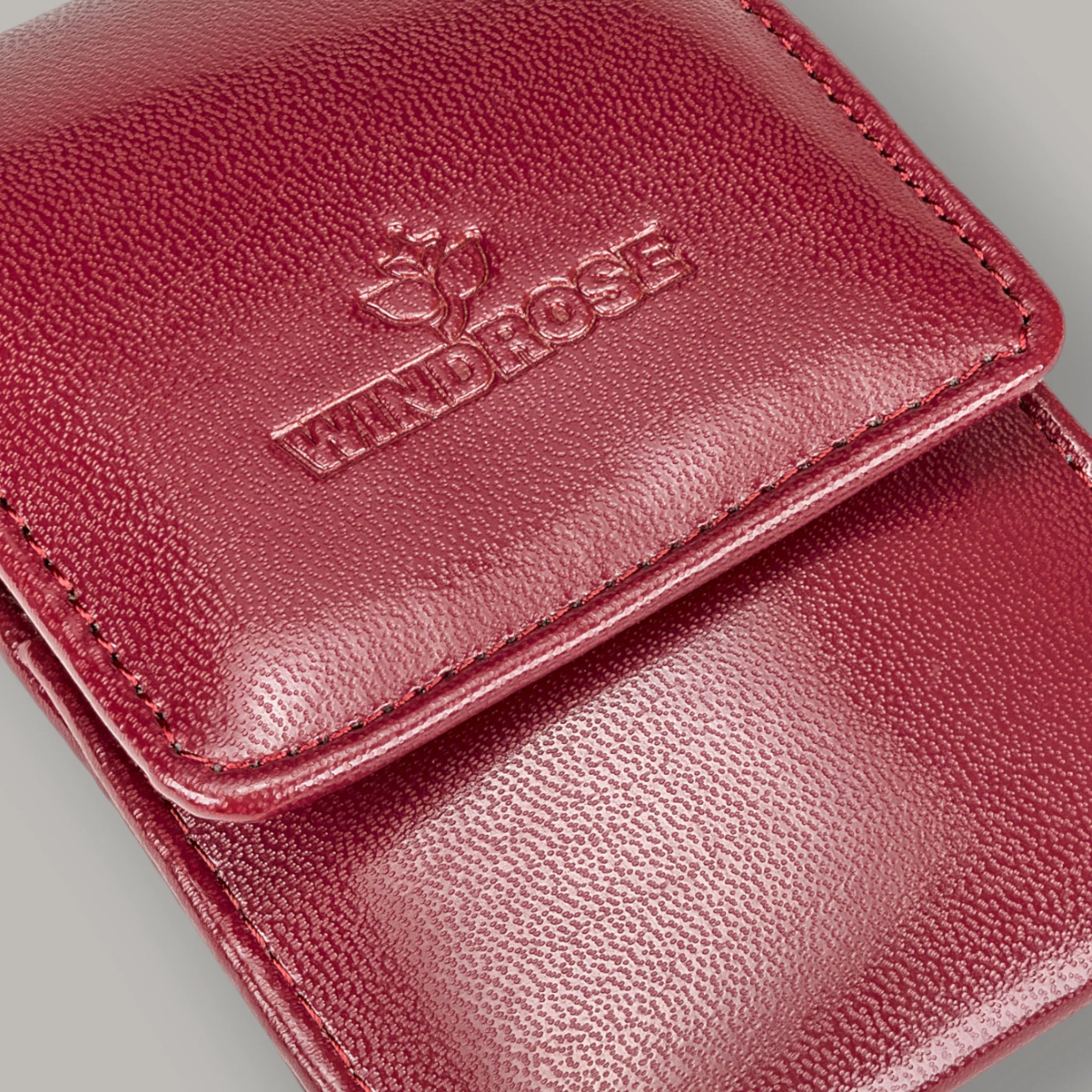 4-delige manicurekoffer Merino / rood