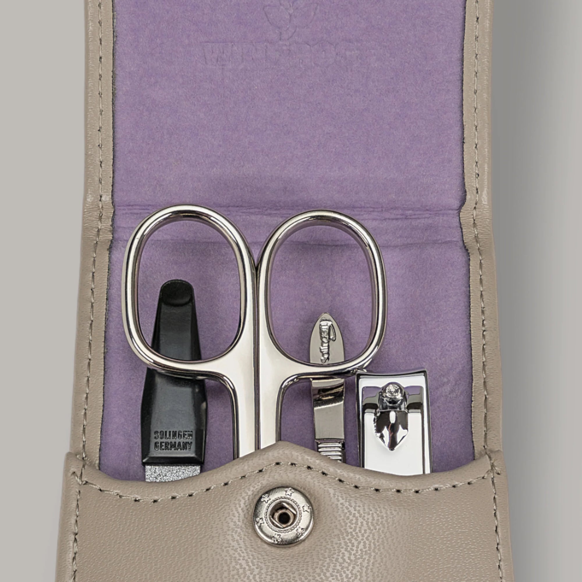 4-delige manicurekoffer Merino Moda / beige