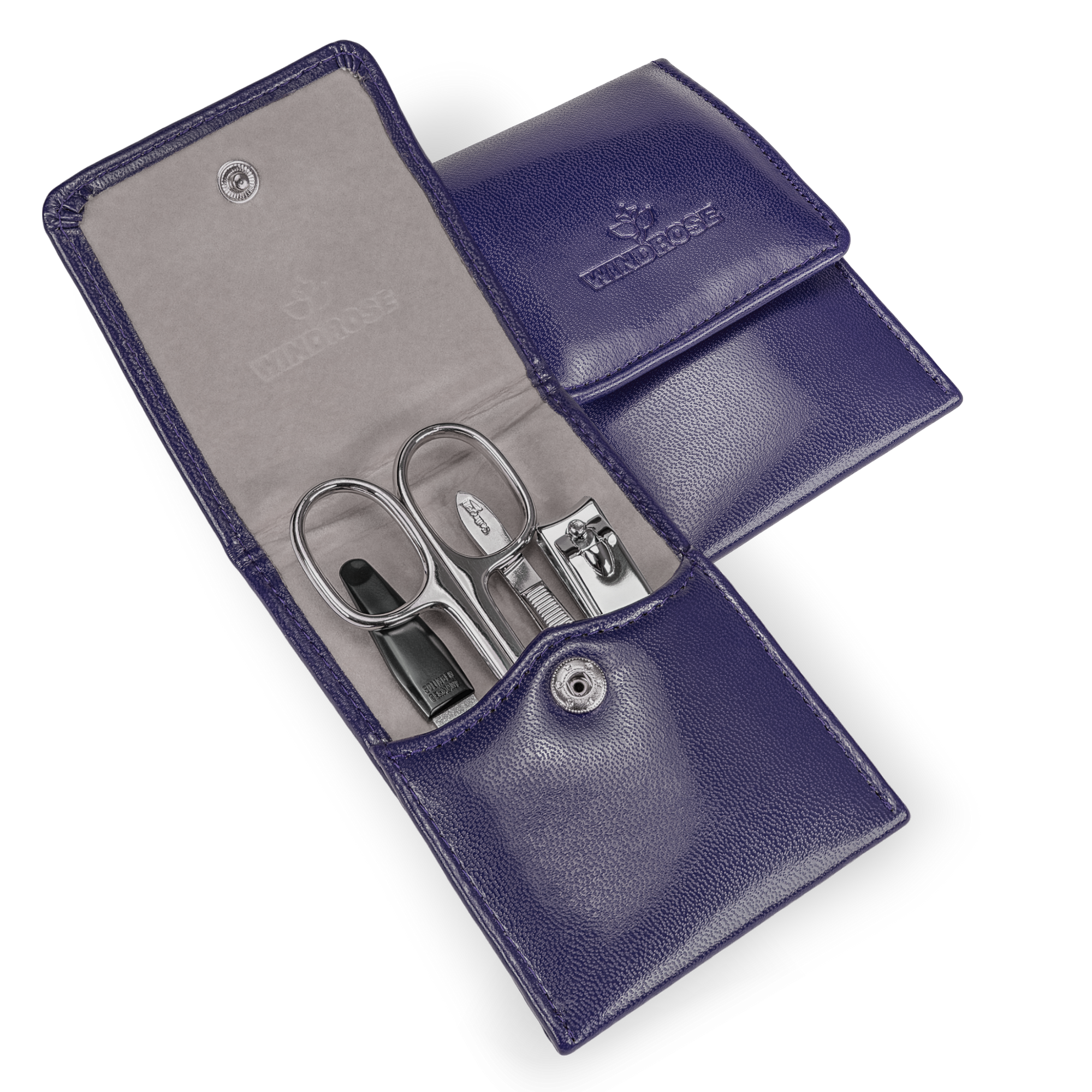 4-częściowe etui do manicure Merino Moda / ciemnoniebieskie