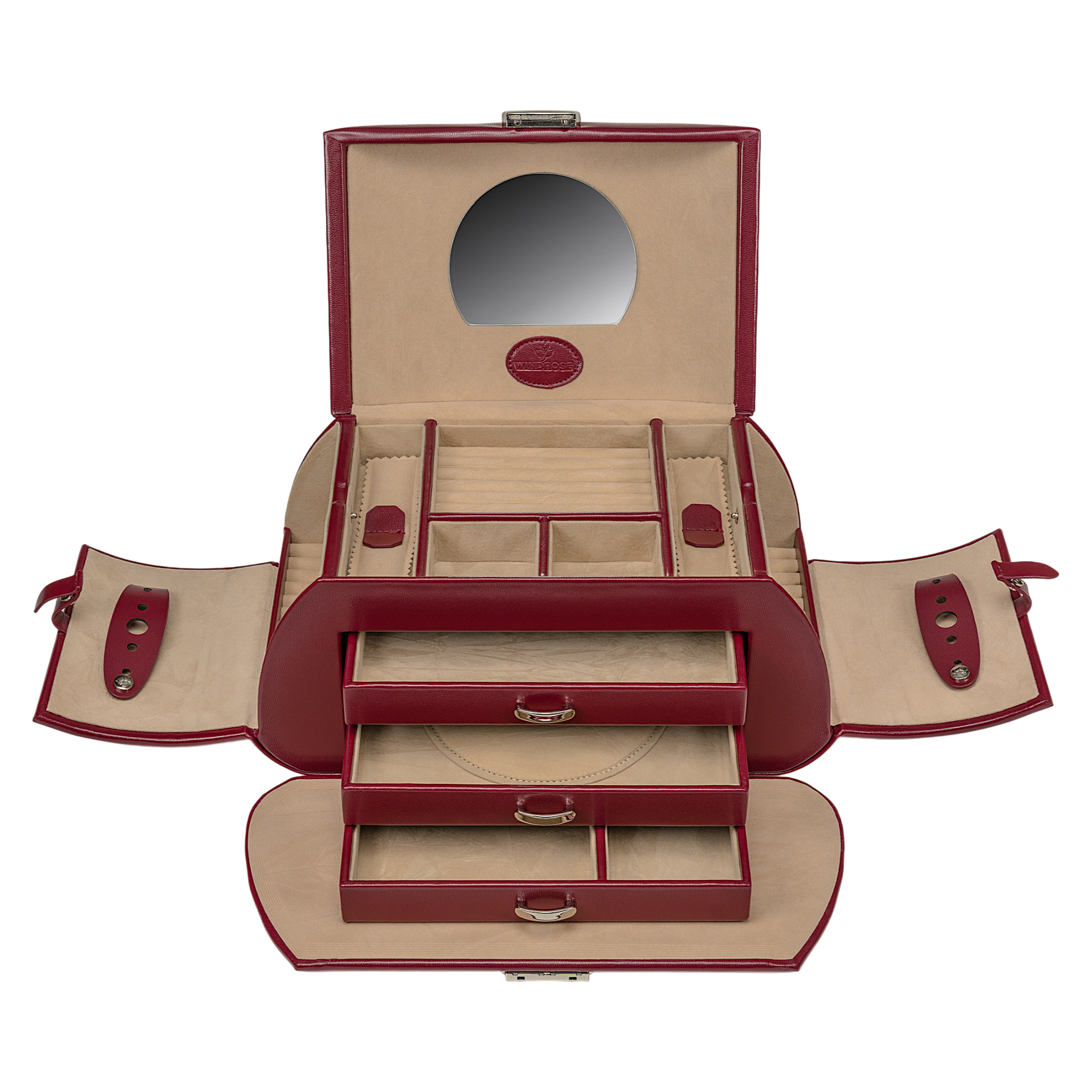Merino / red jewelry case