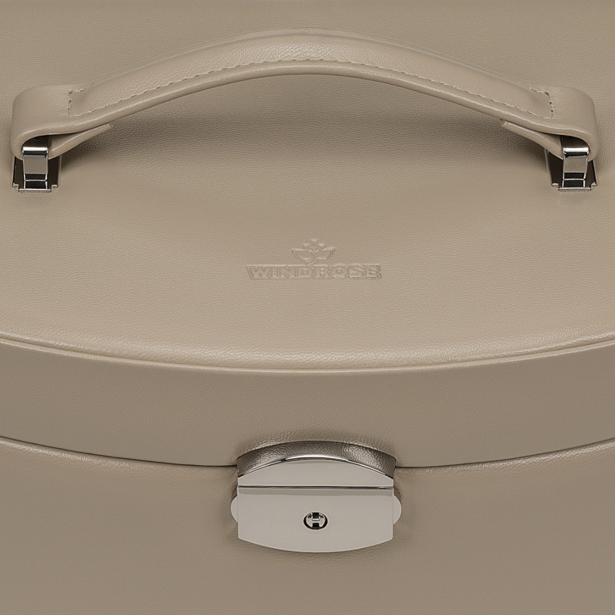 Automatic jewelry case with travel insert Merino Moda / beige
