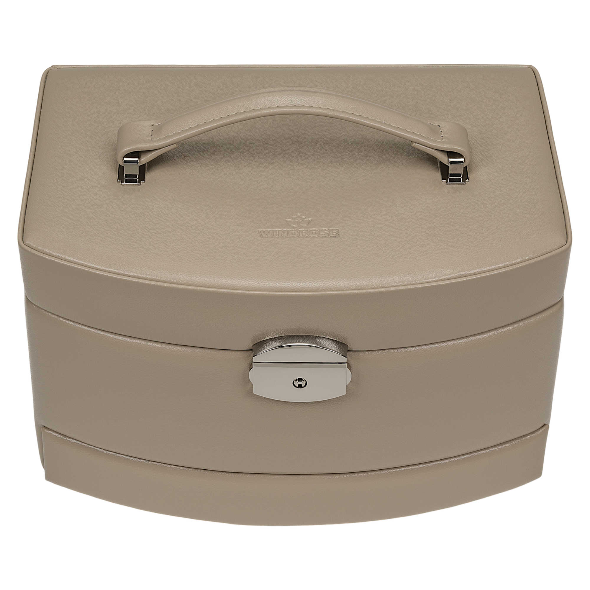 Automatic jewelry case with travel insert Merino Moda / beige