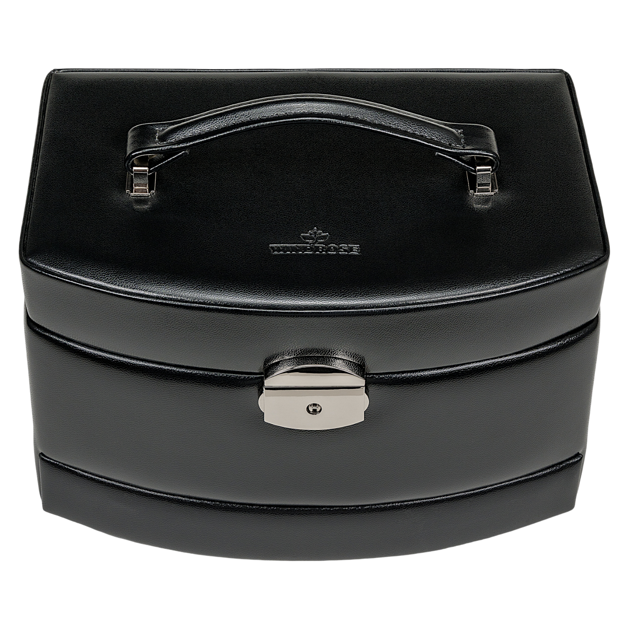 Estojo automático para jóias com encaixe de viagem Merino / preto