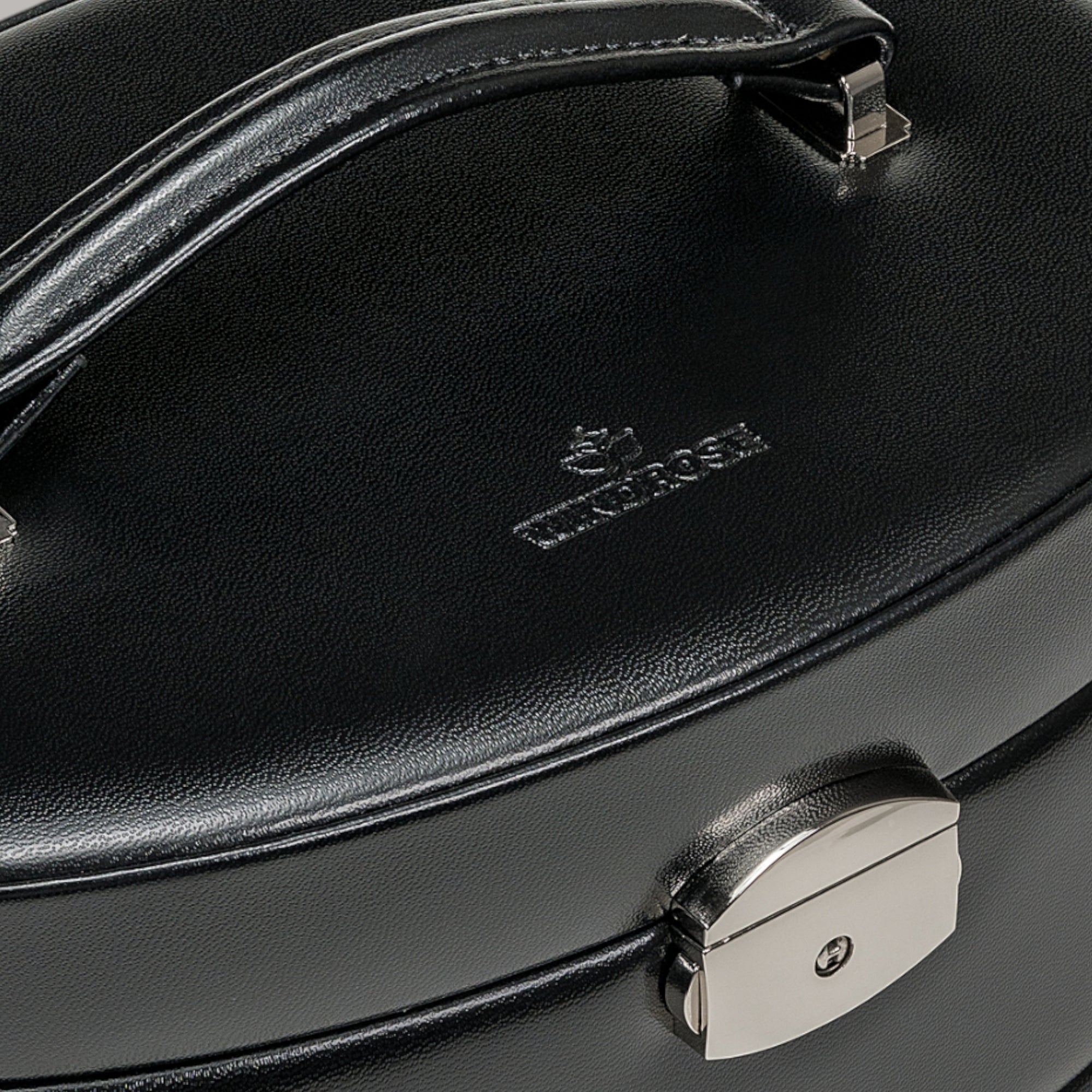 Estojo automático para jóias com encaixe de viagem Merino / preto