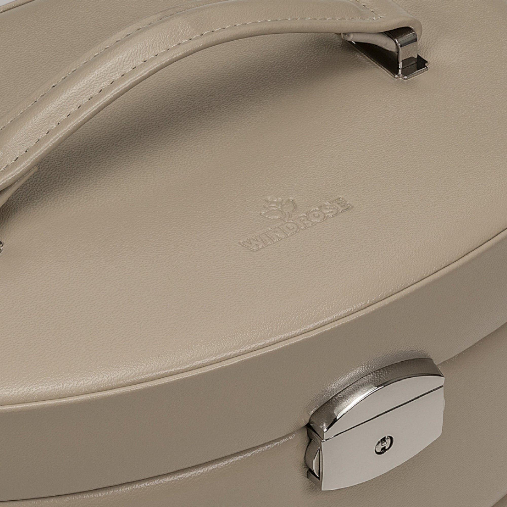 Automatic jewelry case with travel insert Merino Moda / beige