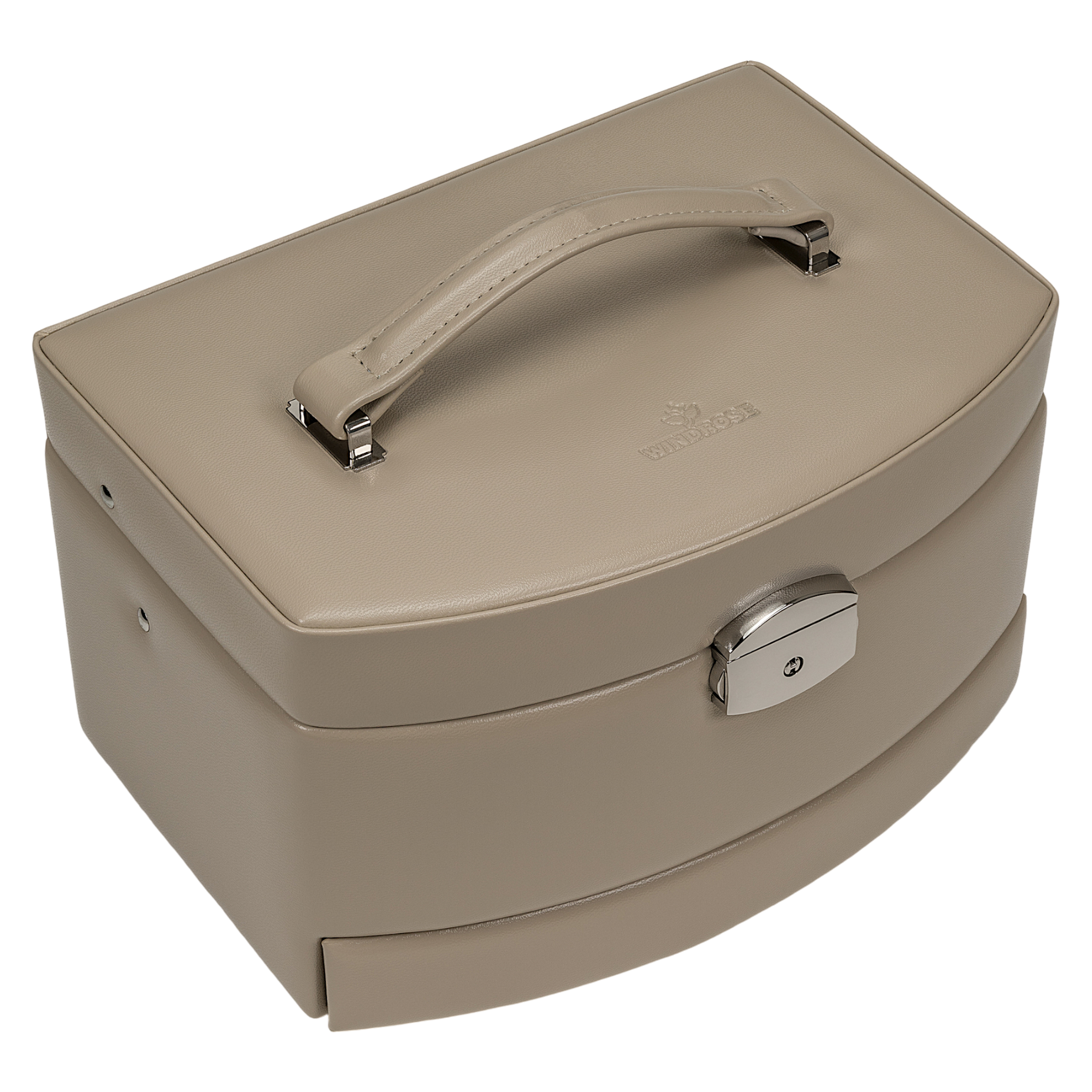 Automatic jewelry case with travel insert Merino Moda / beige