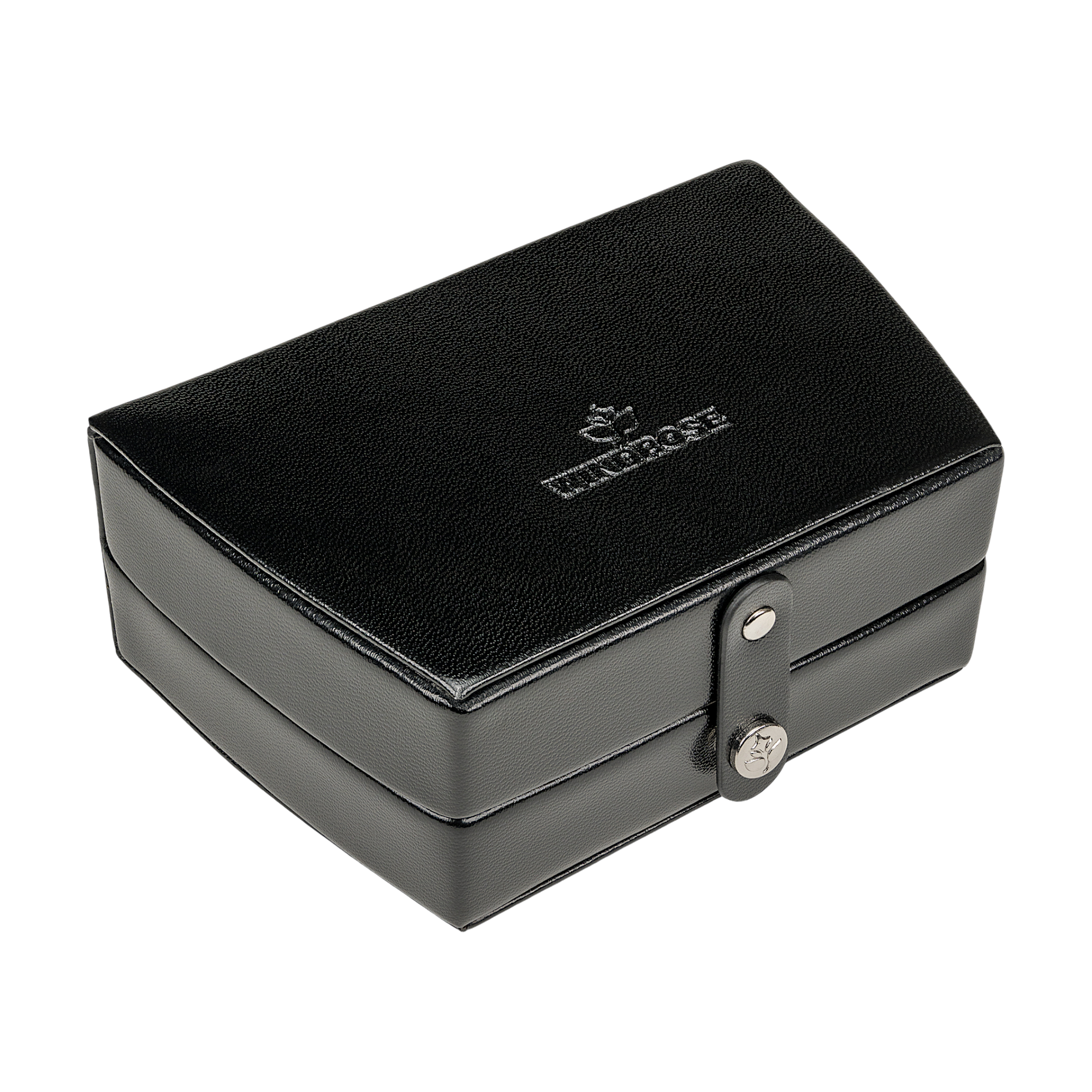Estojo automático para jóias com encaixe de viagem Merino / preto