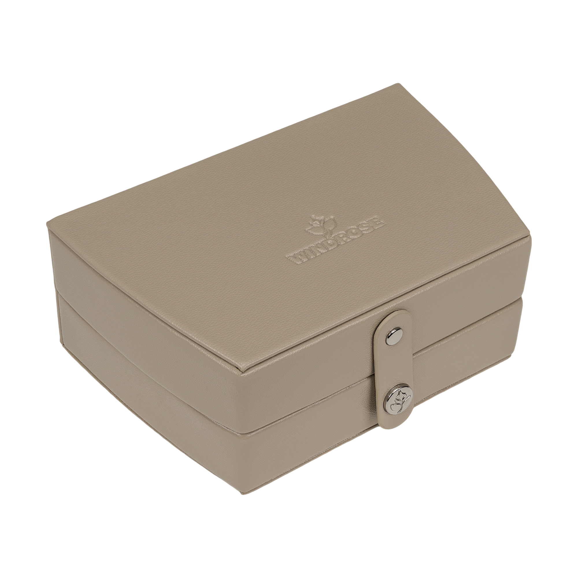 Automatic jewelry case with travel insert Merino Moda / beige