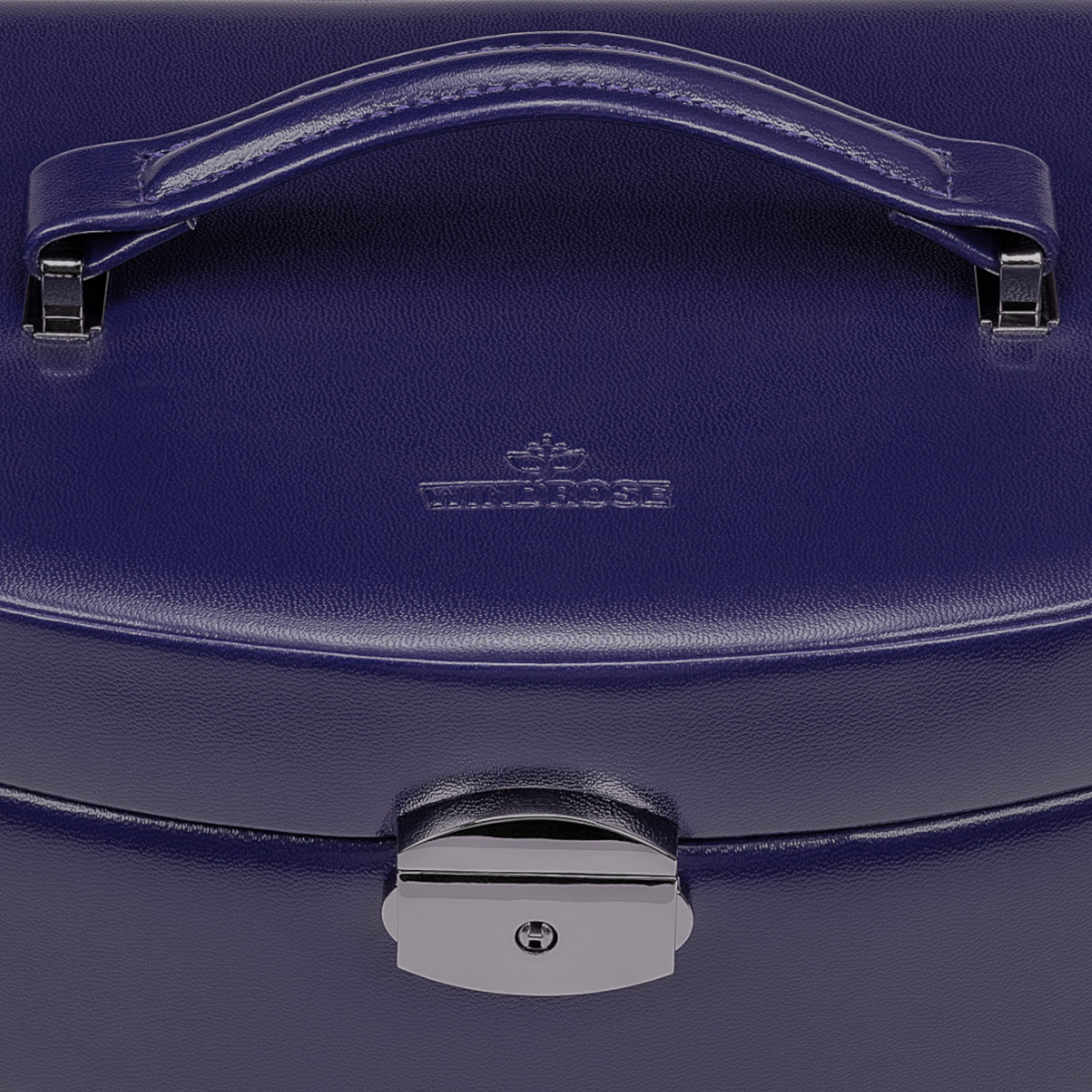 Estojo automático para jóias com encaixe de viagem Merino Moda / azul escuro