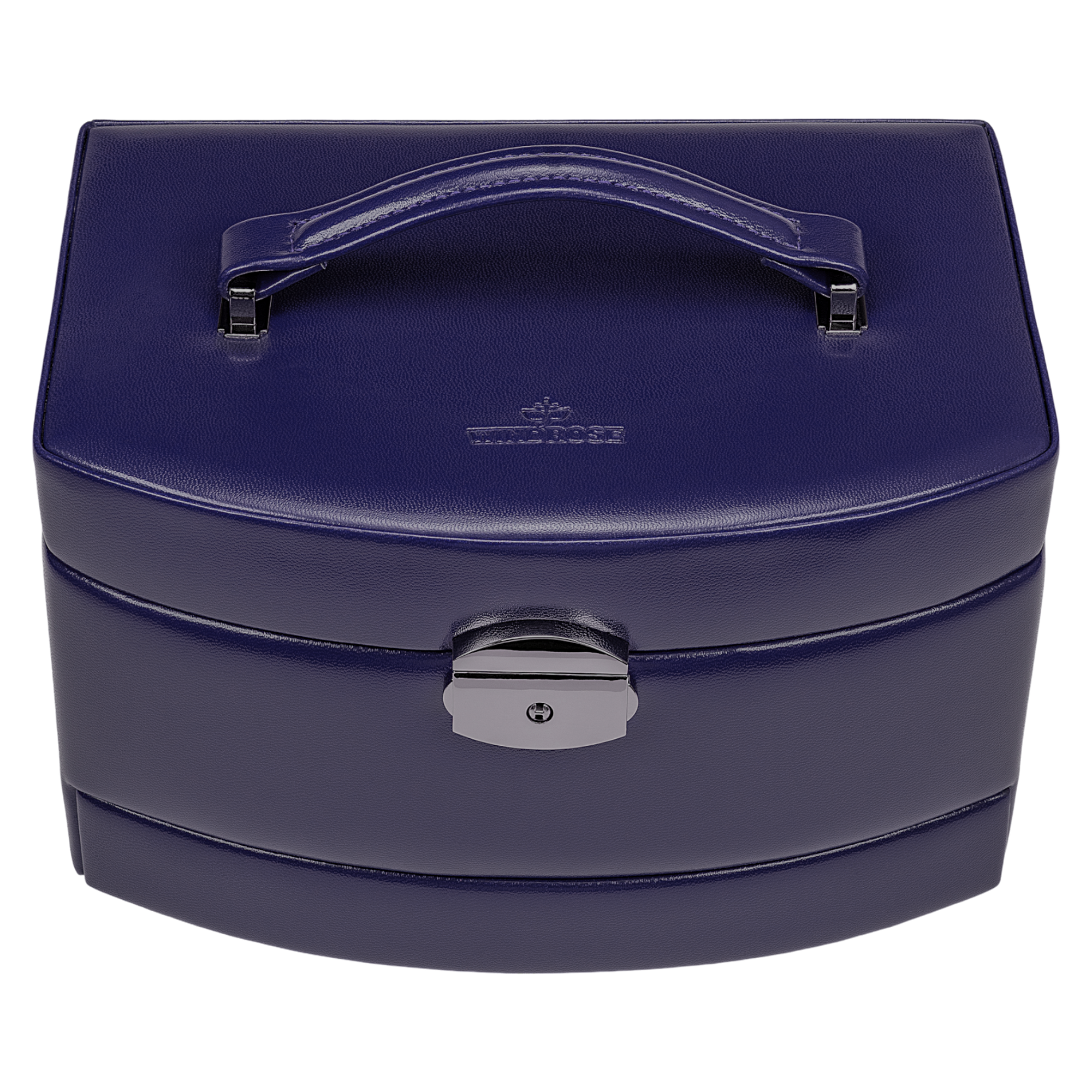 Estojo automático para jóias com encaixe de viagem Merino Moda / azul escuro