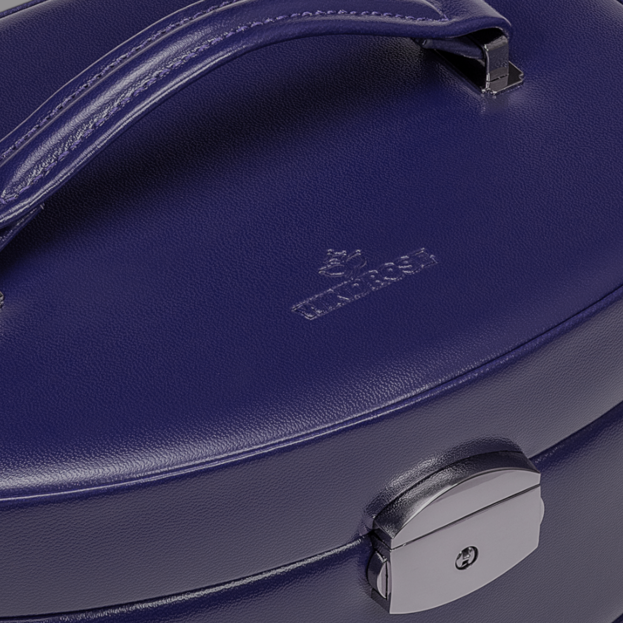 Estojo automático para jóias com encaixe de viagem Merino Moda / azul escuro