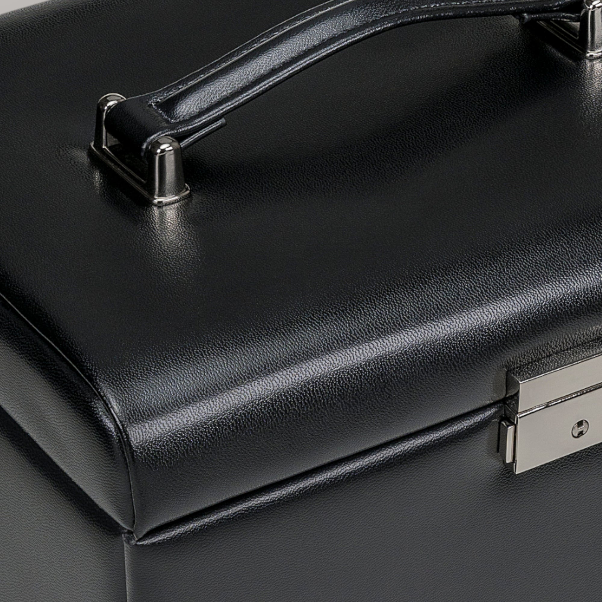 Schmuckkoffer mit integrierter Schmucktasche Merino Moda / schwarz