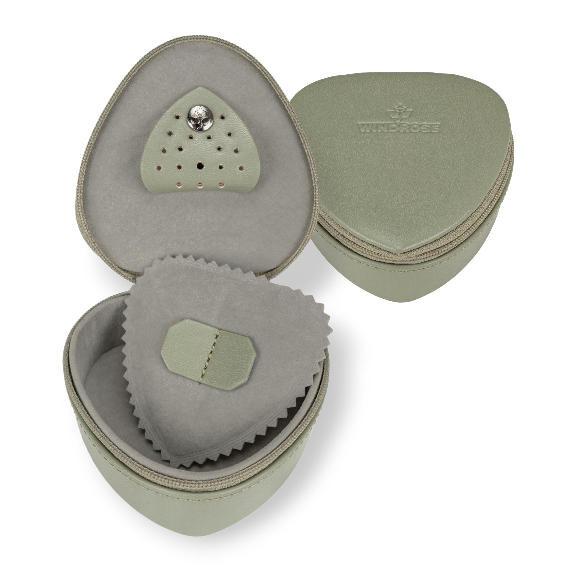 Klein hartendoosje Merino Moda / salie