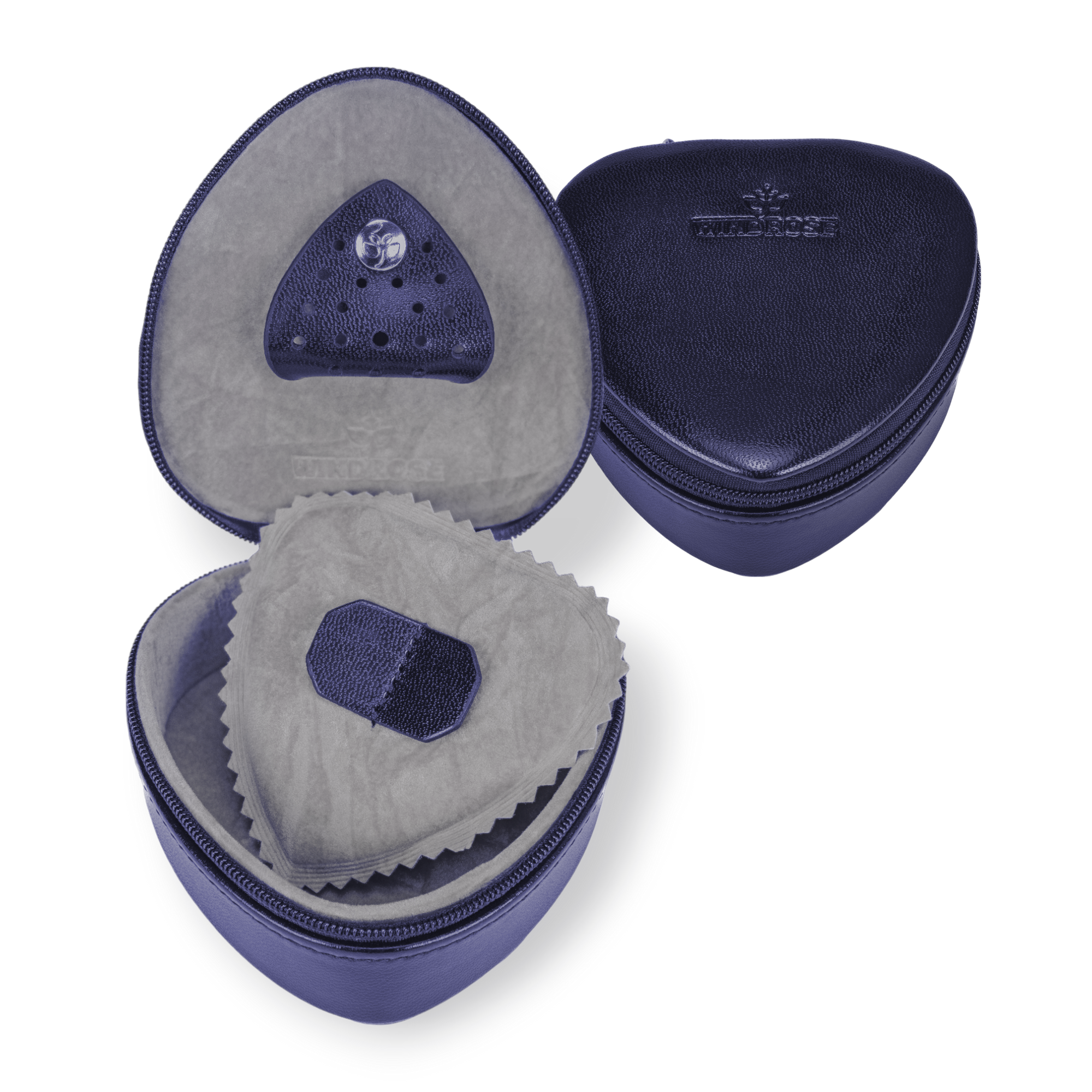 Scatola a cuore piccola Merino Moda / blu scuro