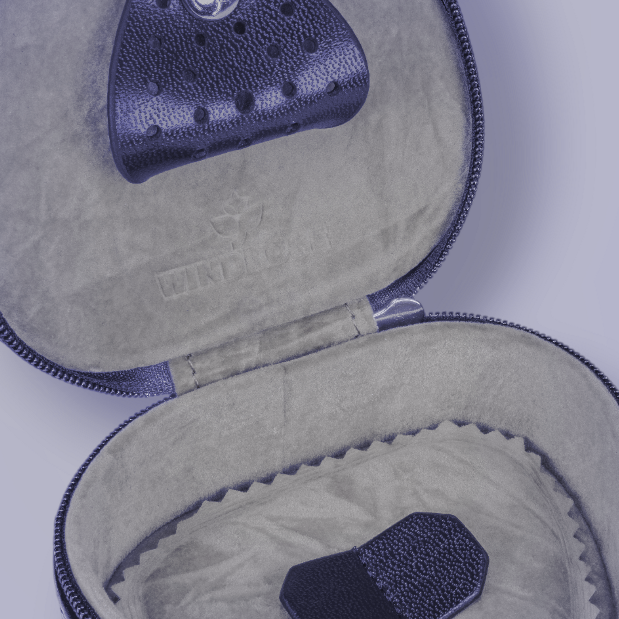 Scatola a cuore piccola Merino Moda / blu scuro